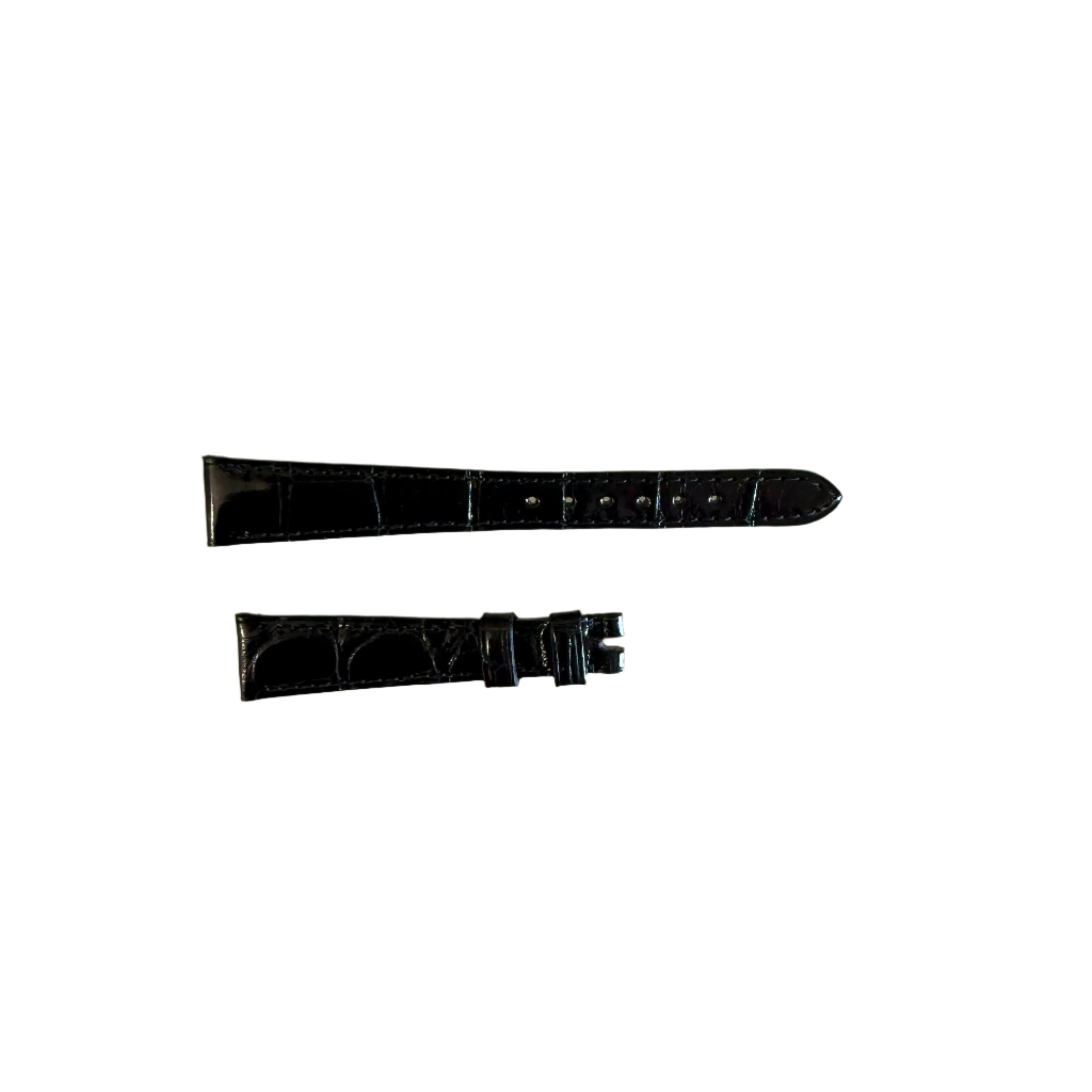 Authentic Patek Philippe Black Crocodile Watch Strap Band 15mm