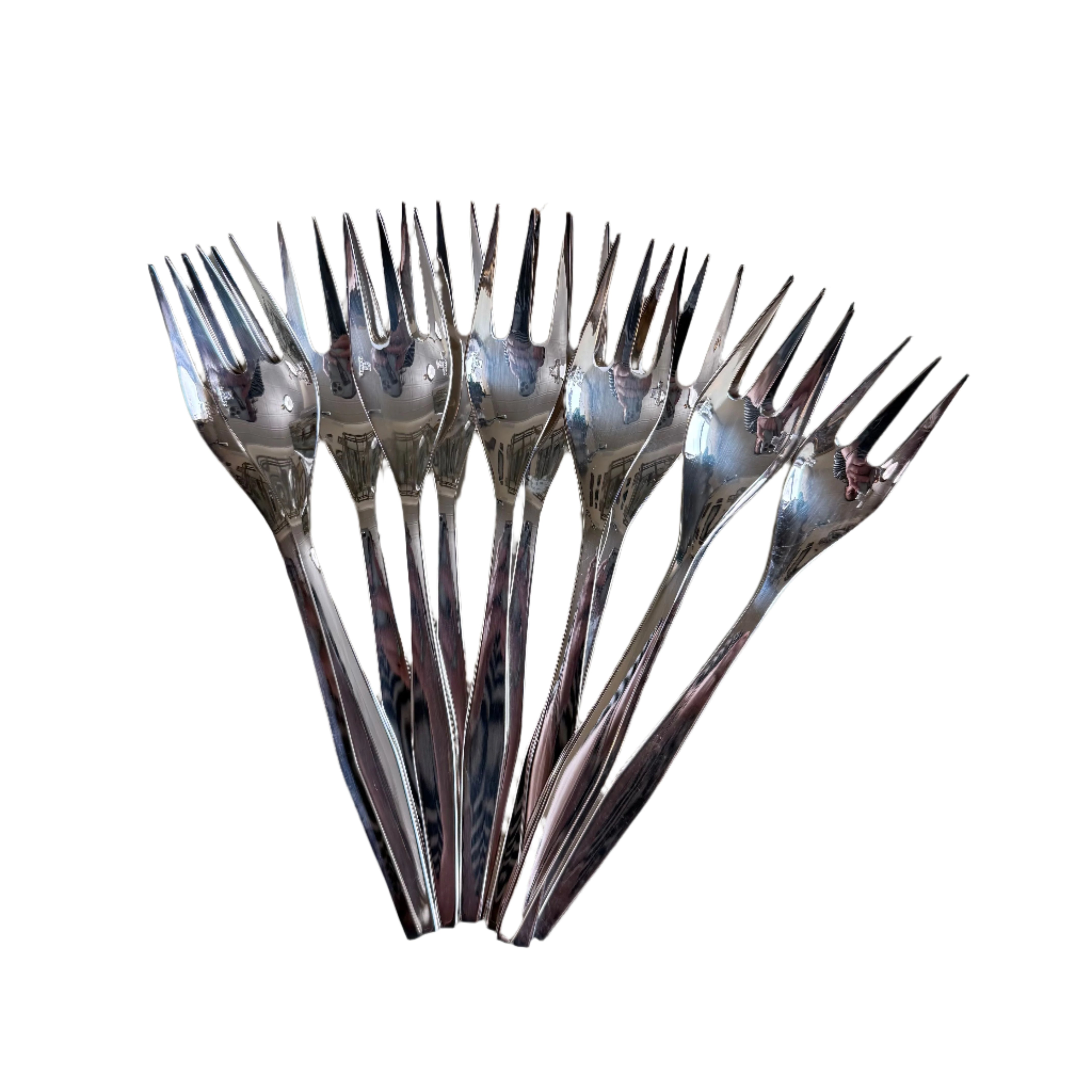 Christofle Orly Silver Plated Fish Fork Set of 12