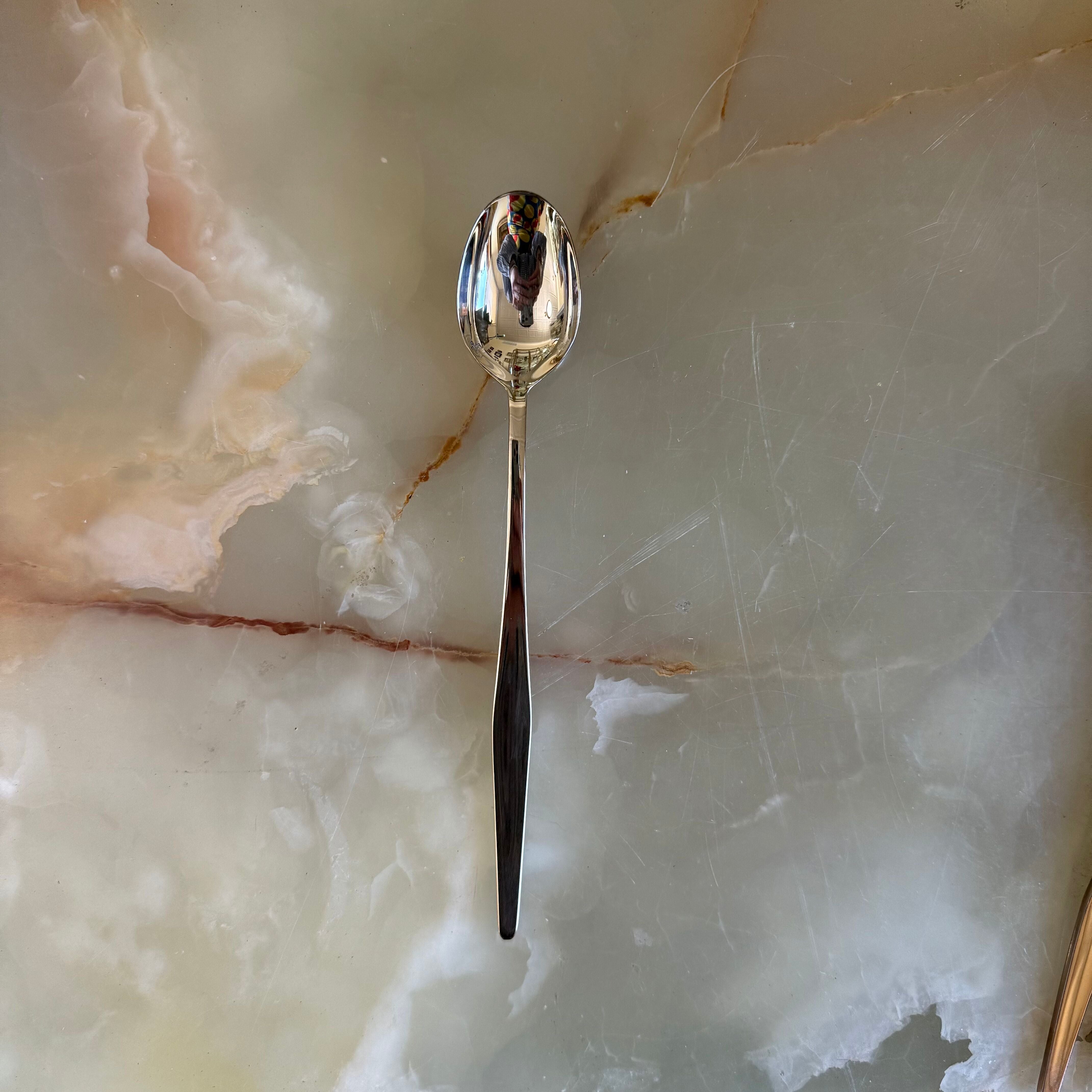 Christofle Orly Silver Plated Iced Tea Spoon Set of 12