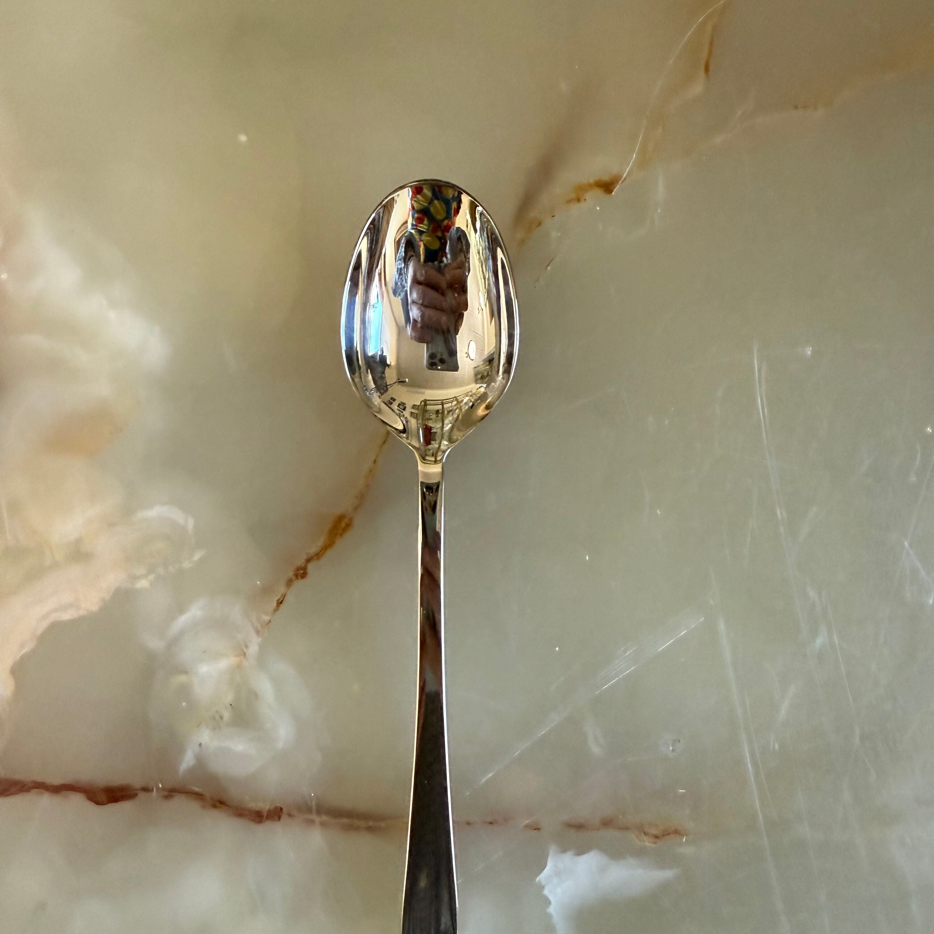 Christofle Orly Silver Plated Iced Tea Spoon Set of 12