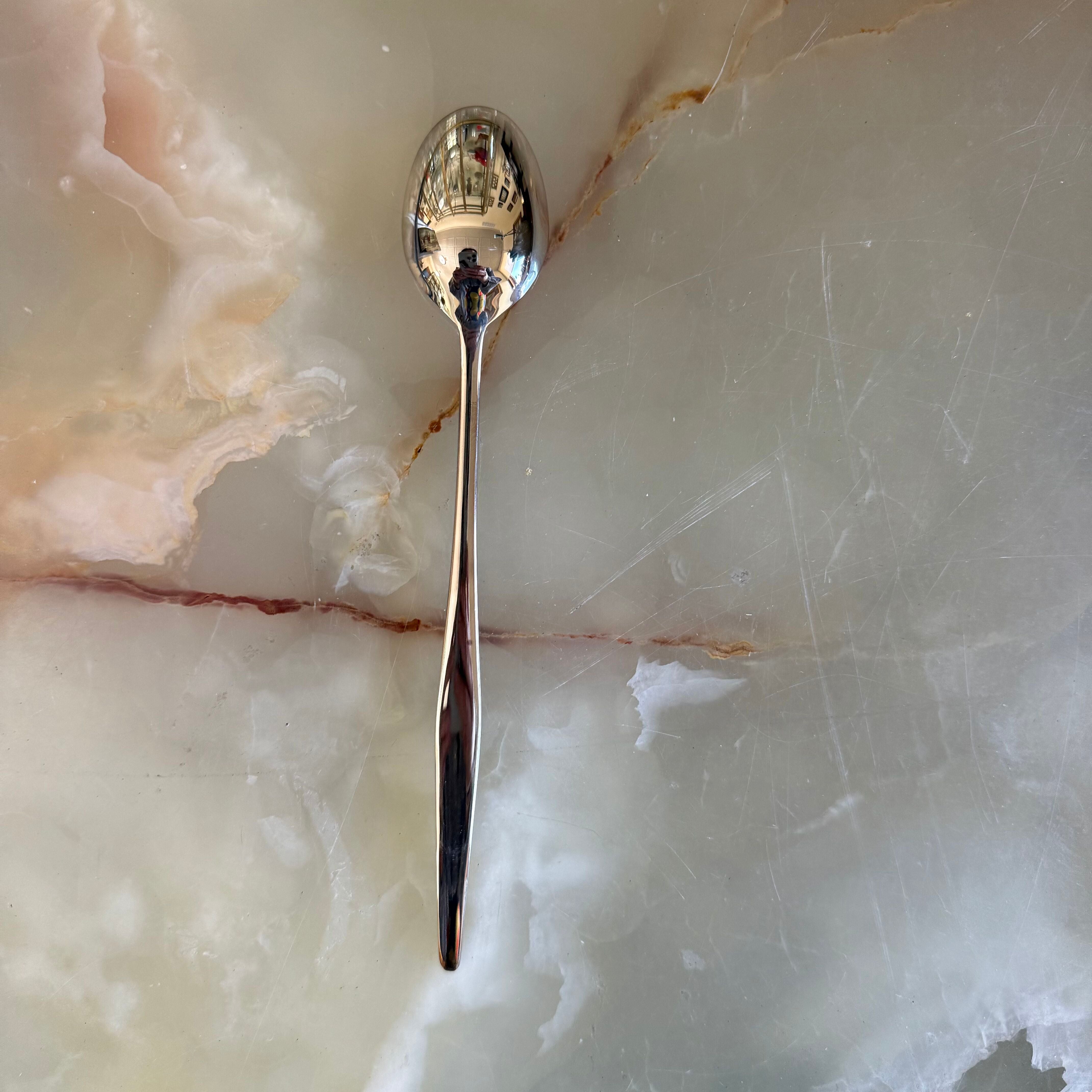 Christofle Orly Silver Plated Iced Tea Spoon Set of 12