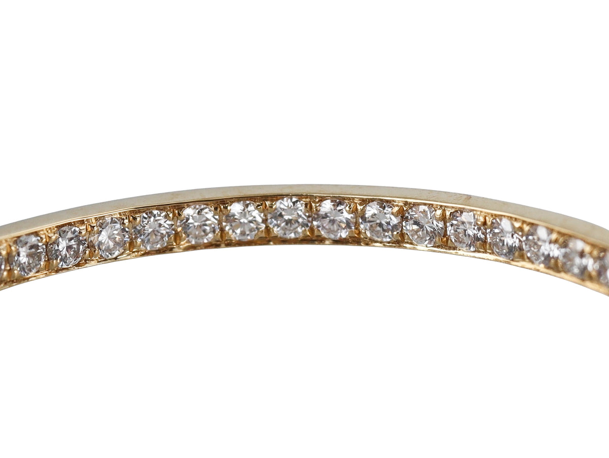 Memoire by Hearts on Fire 18k Gold Diamond Hoops Earrings
