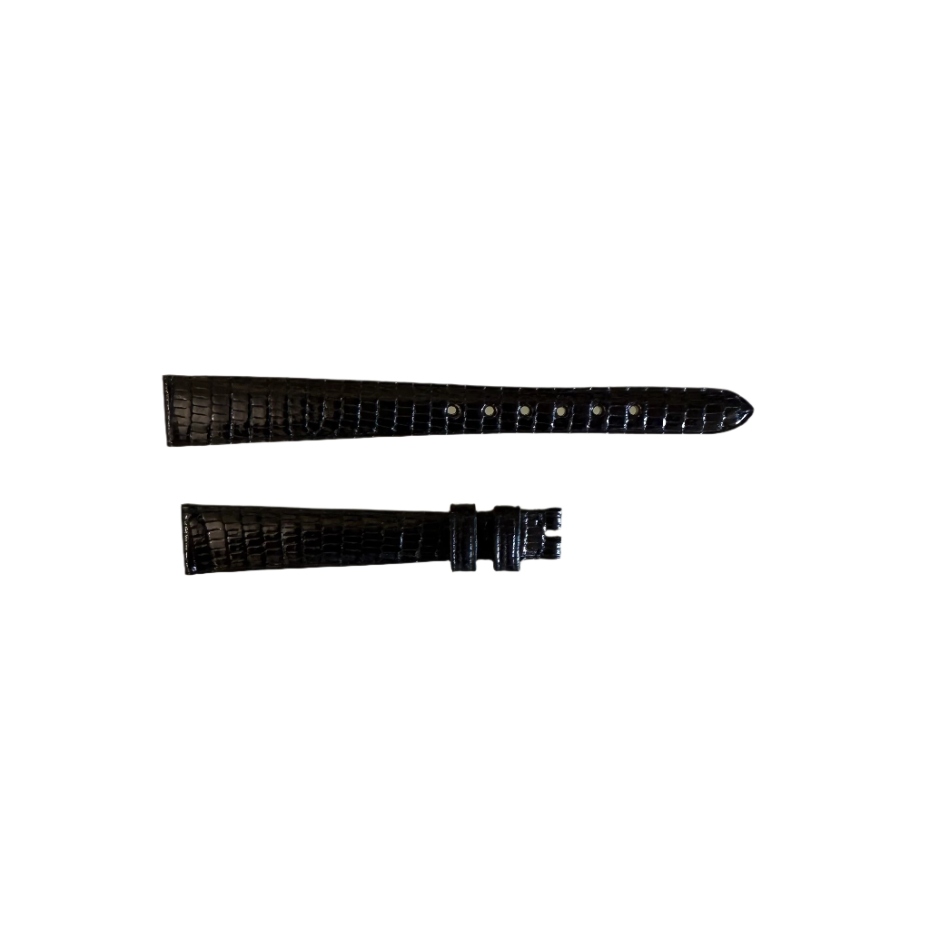 Authentic Patek Philippe Black Lizard Watch Strap Band 14mm x 10mm