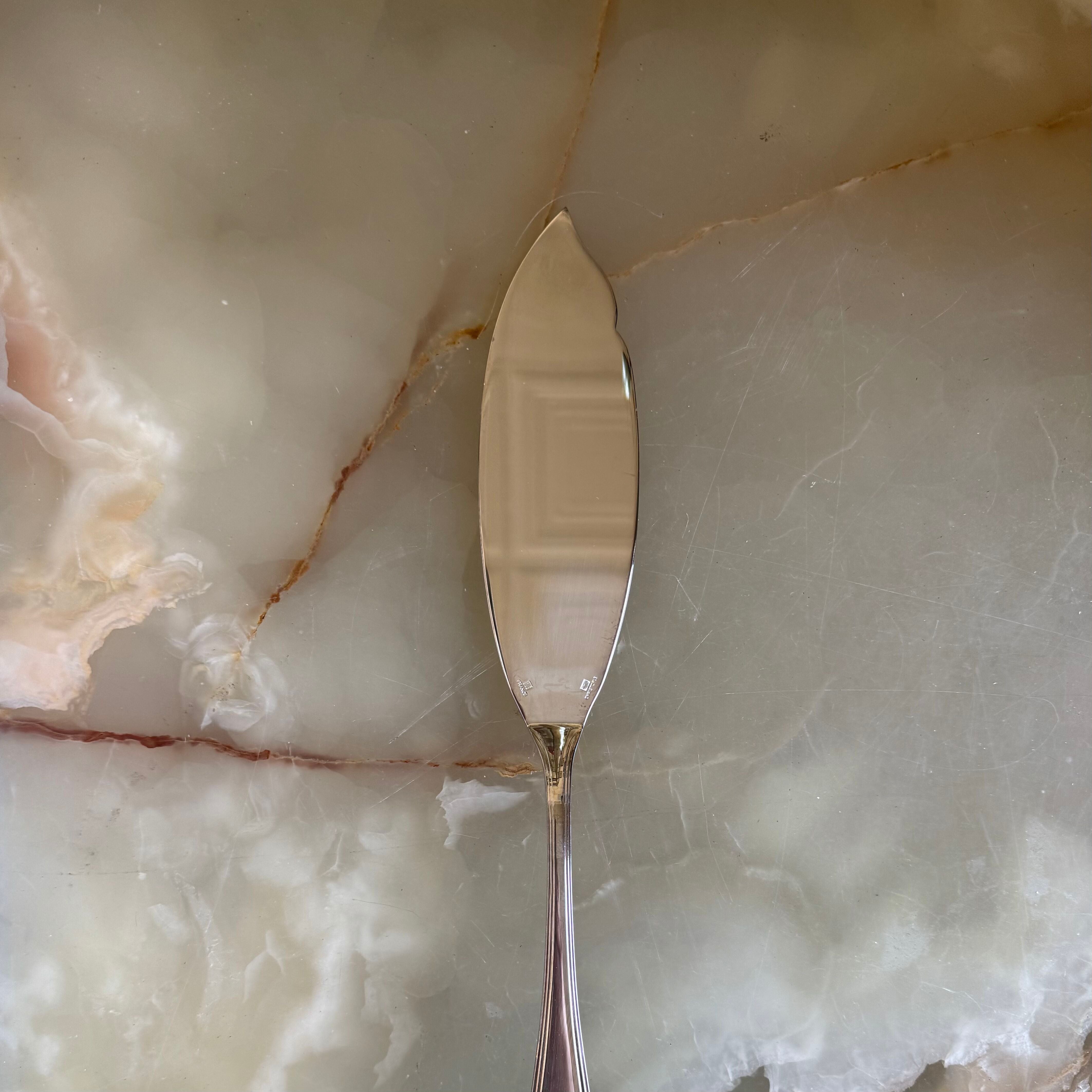 Christofle America Silver Plated Fish Serving Knife 0001079