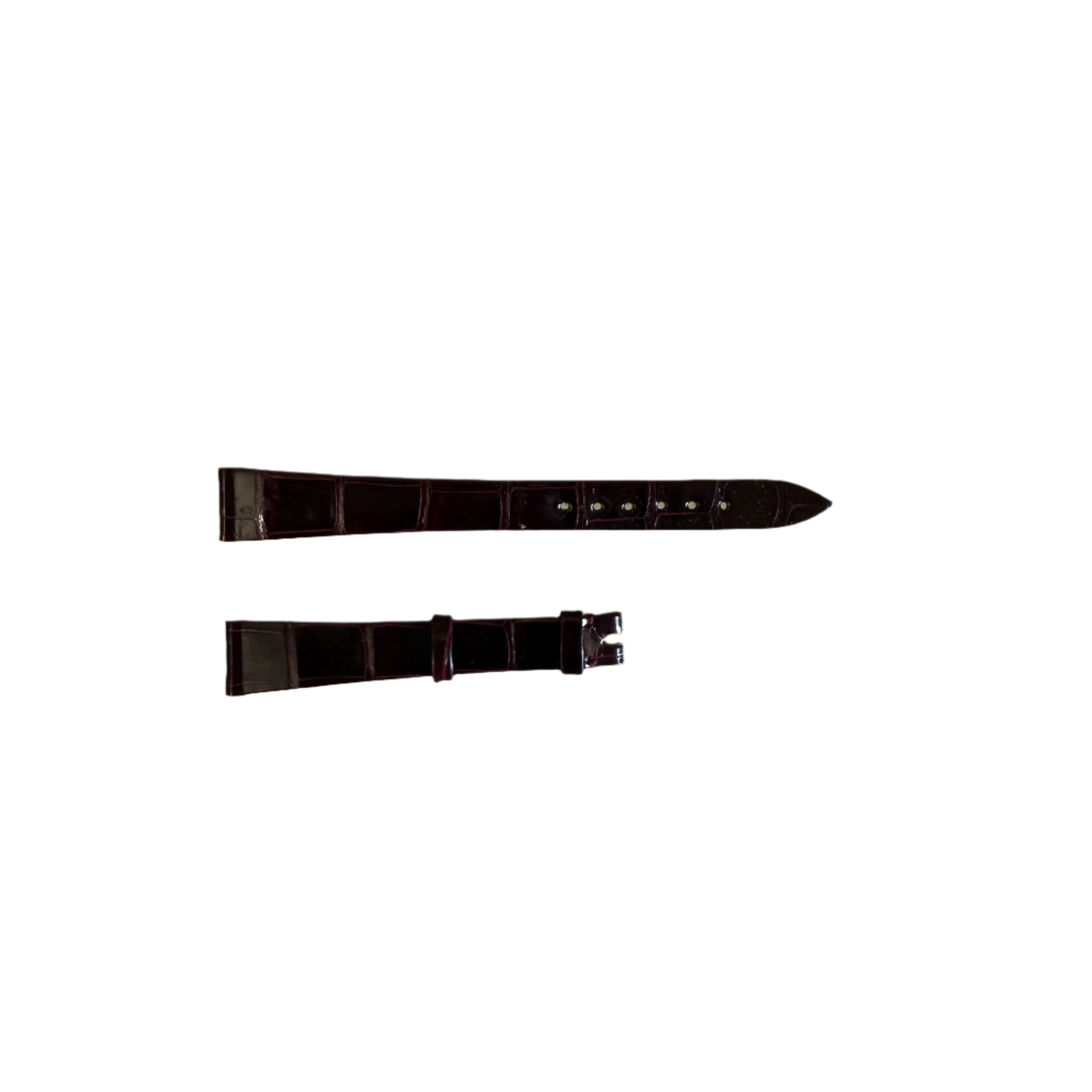 Authentic Patek Philippe Burgundy Shiny Alligator Watch Strap Band 14mm