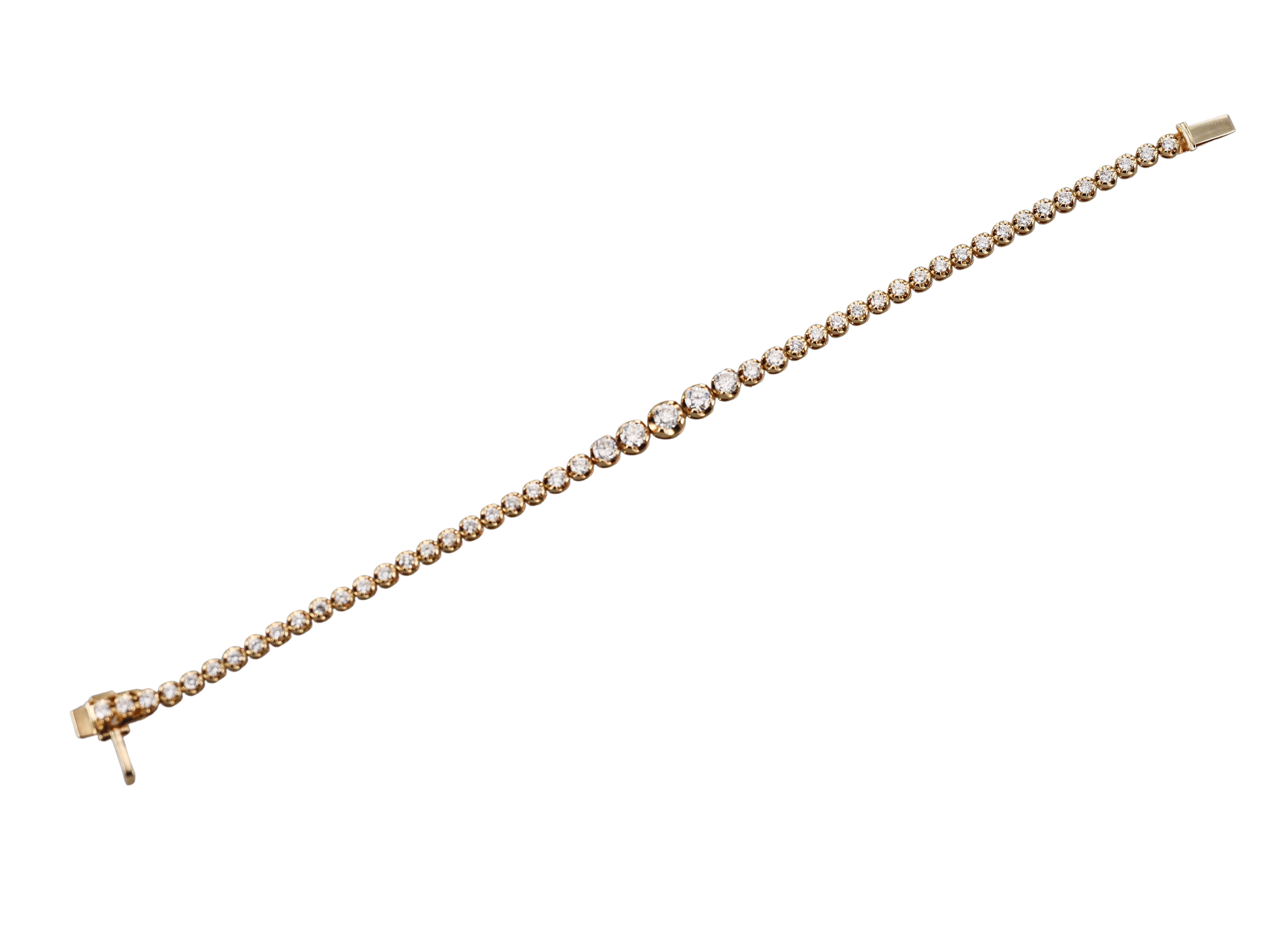 18k Gold 2.00ctw Diamond Tennis Bracelet