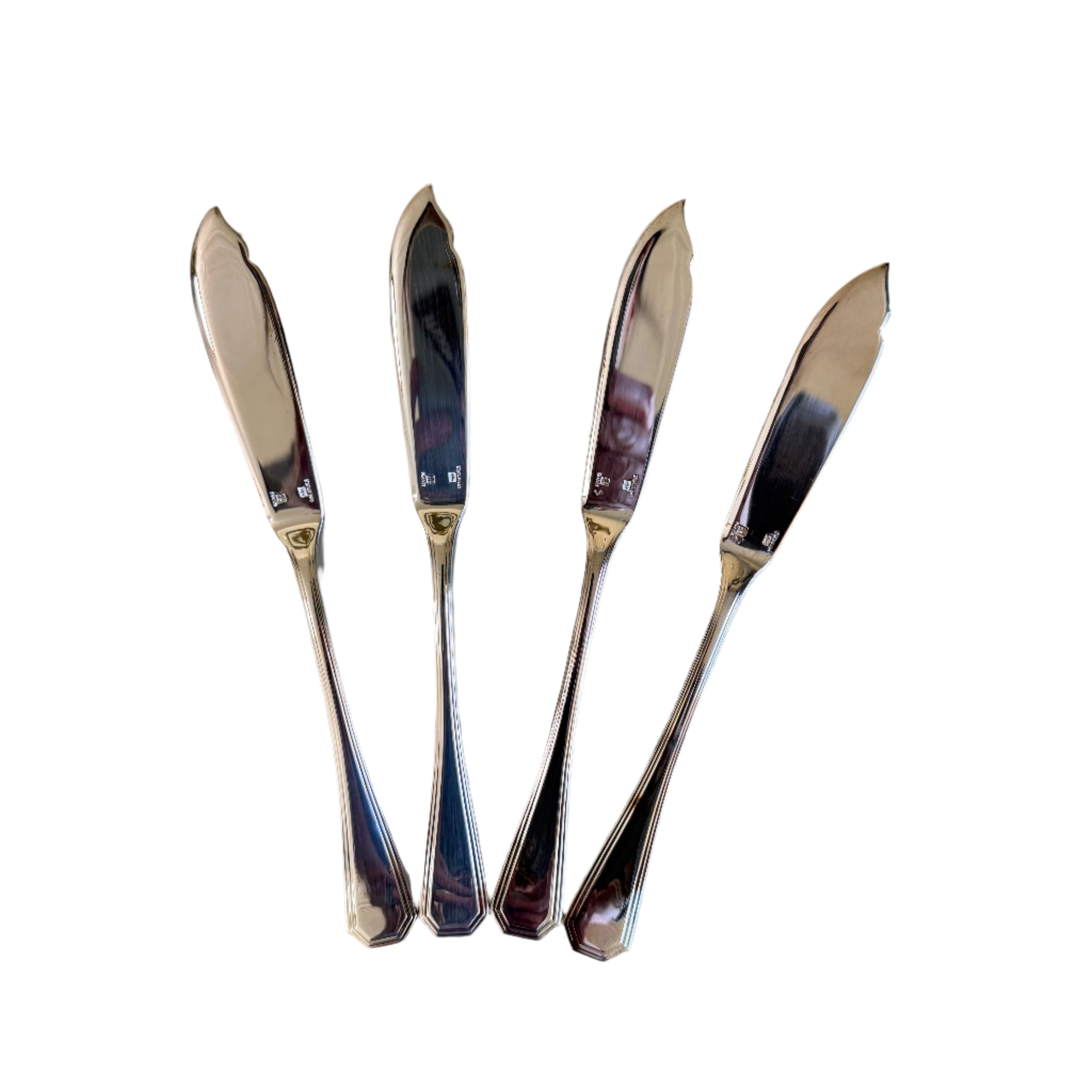Christofle America Silver Plated Fish Knife Set of 4