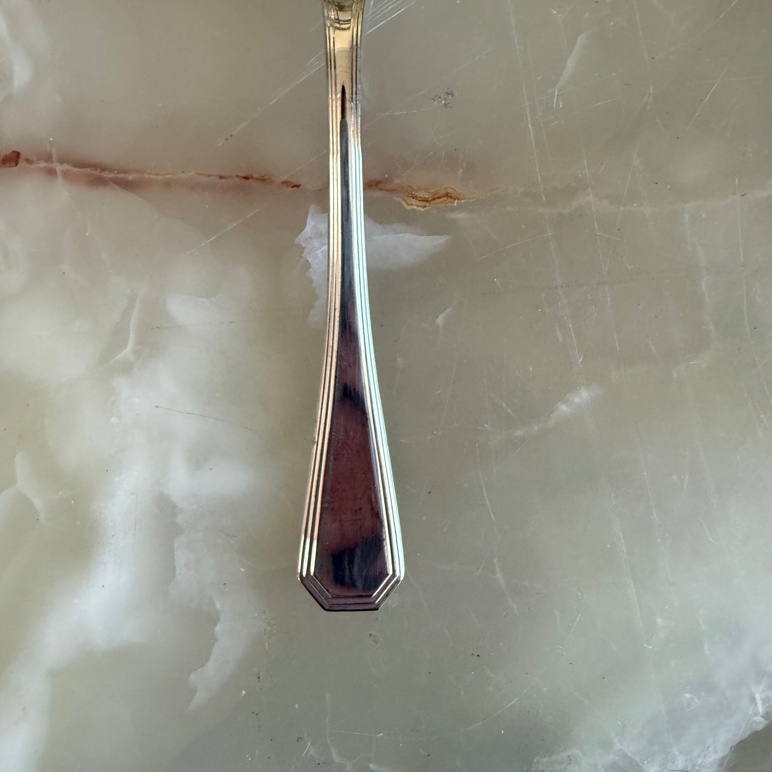 Christofle America Silver Plated Dessert Place Soup Spoon