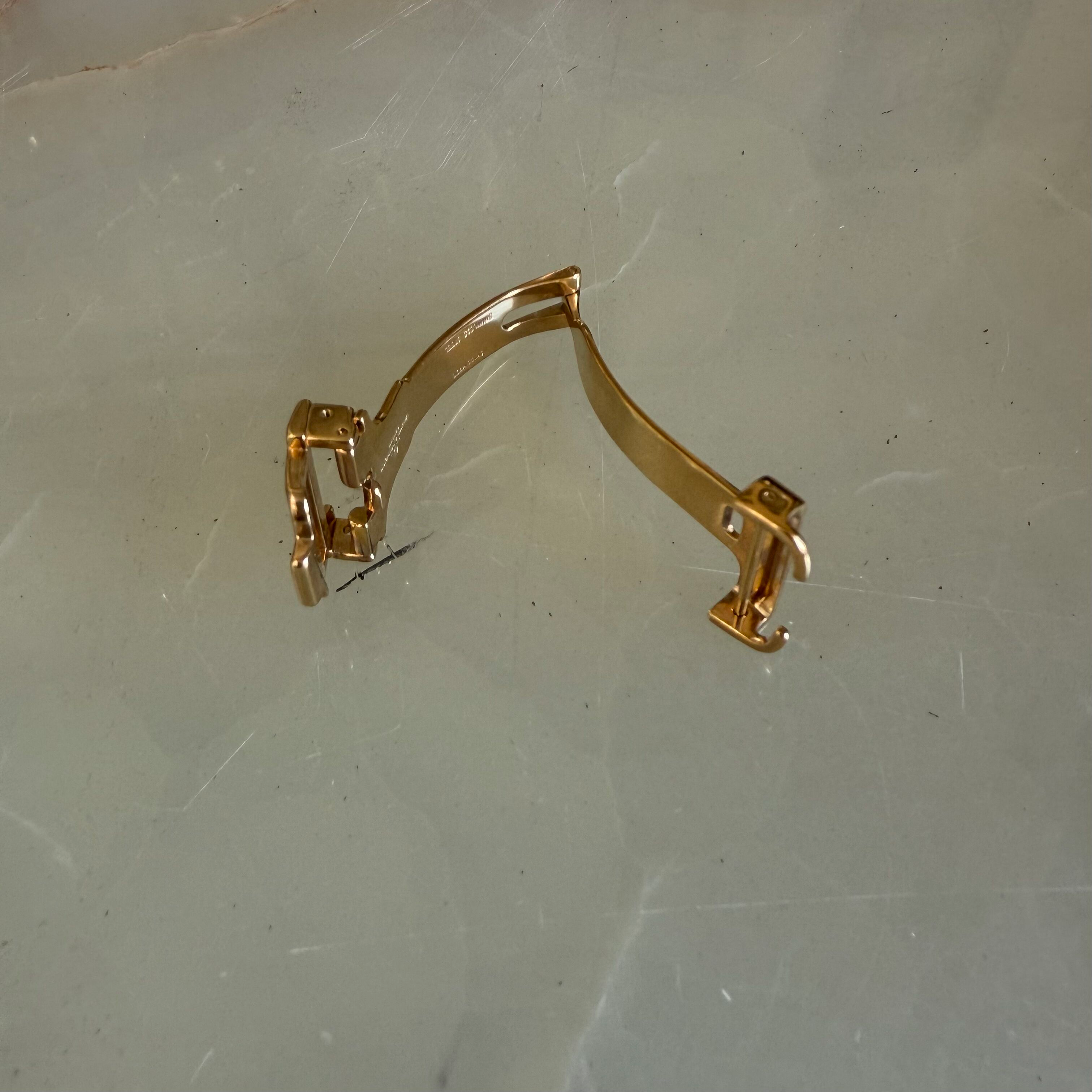 Authentic Baume & Mercier Gold Steel Deployant Buckle 16mm