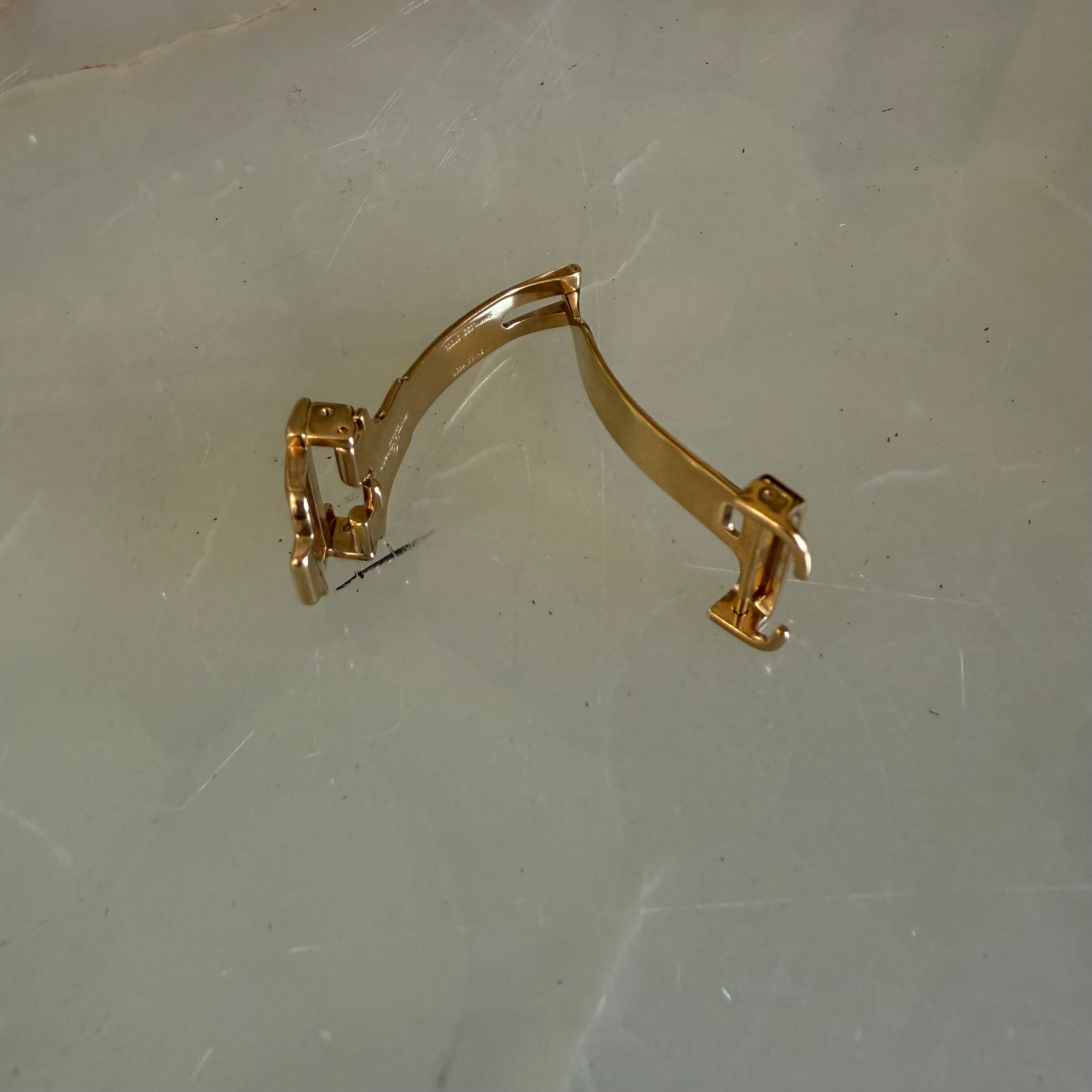 Authentic Baume & Mercier Gold Steel Deployant Buckle 16mm