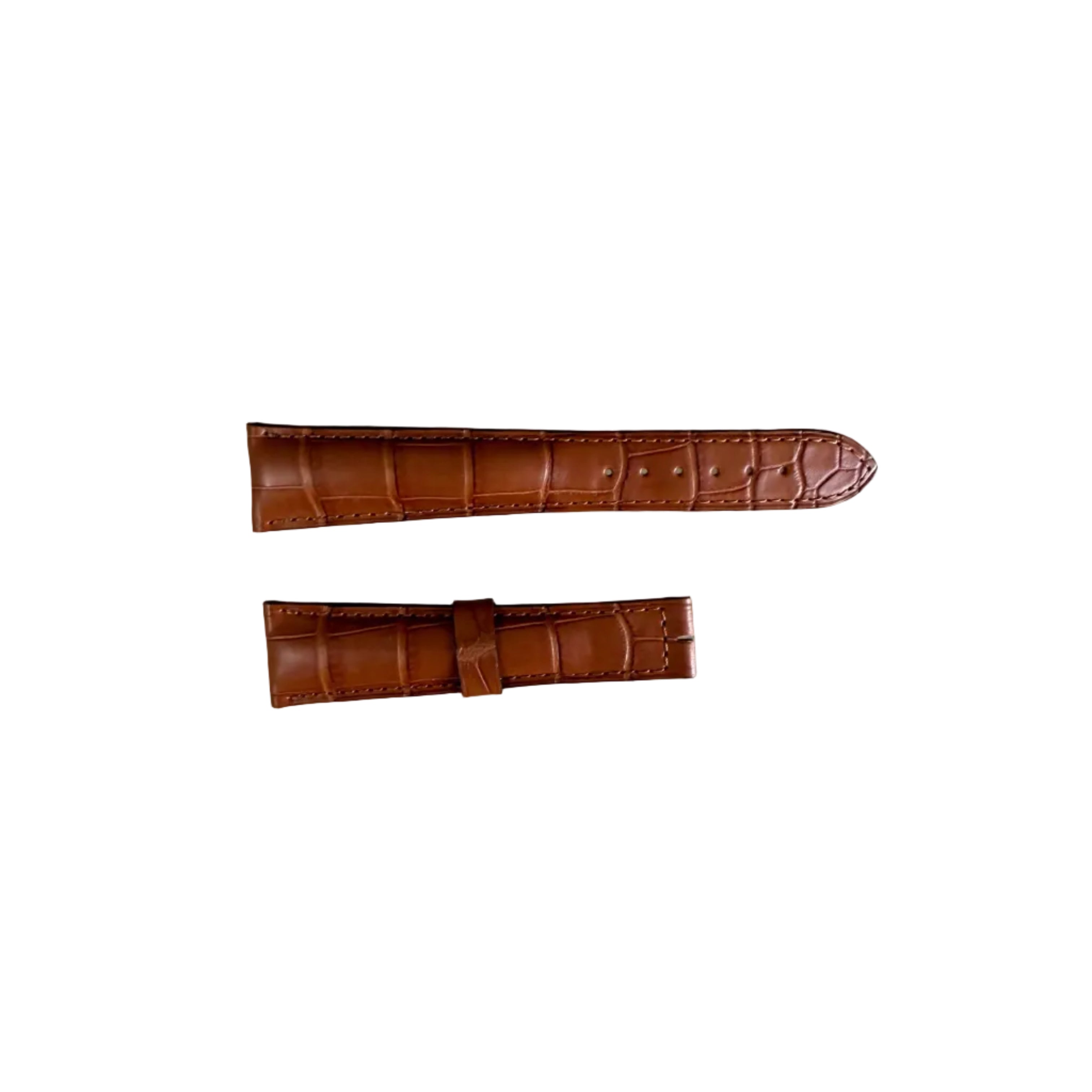 Authentic Breguet Brown Crocodile Padded Watch Band Strap 21mm