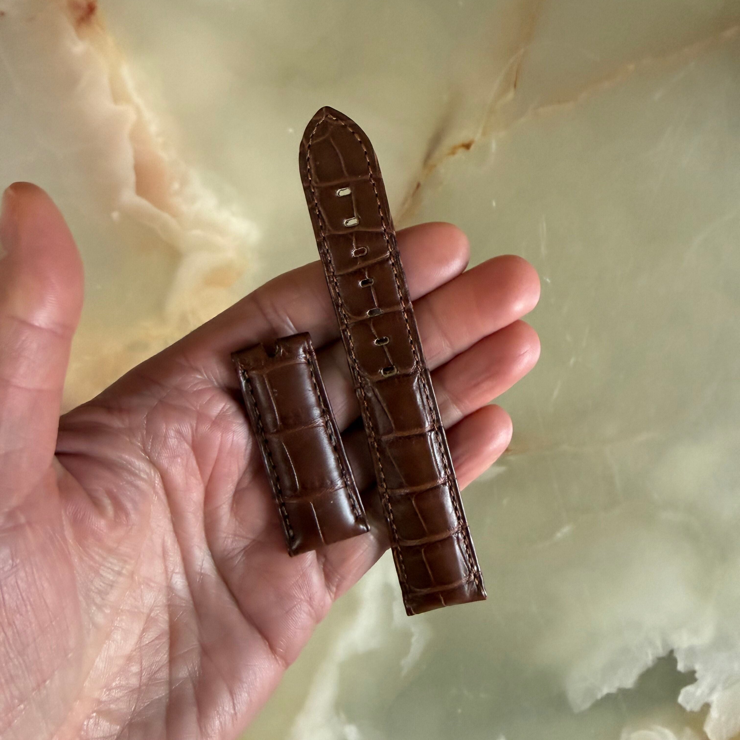 Authentic Breguet Brown Alligator Padded Watch Band Strap 20mm