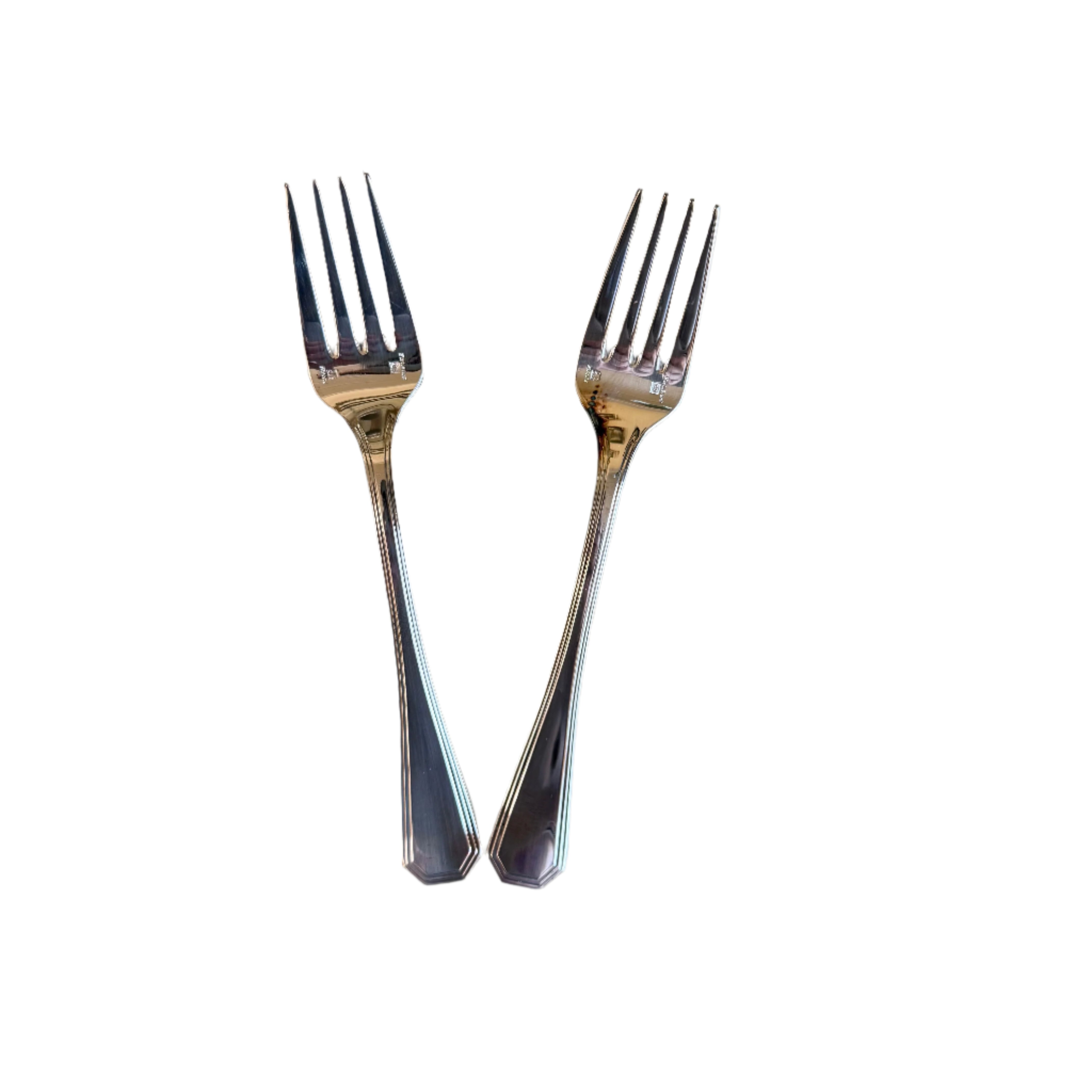 Christofle America Silver Plated Salad Fork Set of 2
