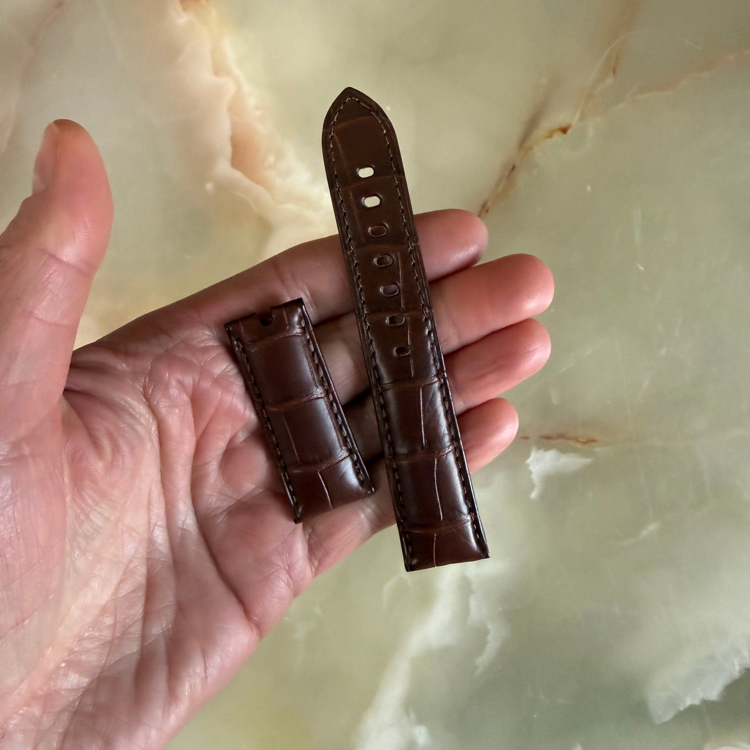 Authentic Breguet Brown Alligator Padded Watch Band Strap 20mm