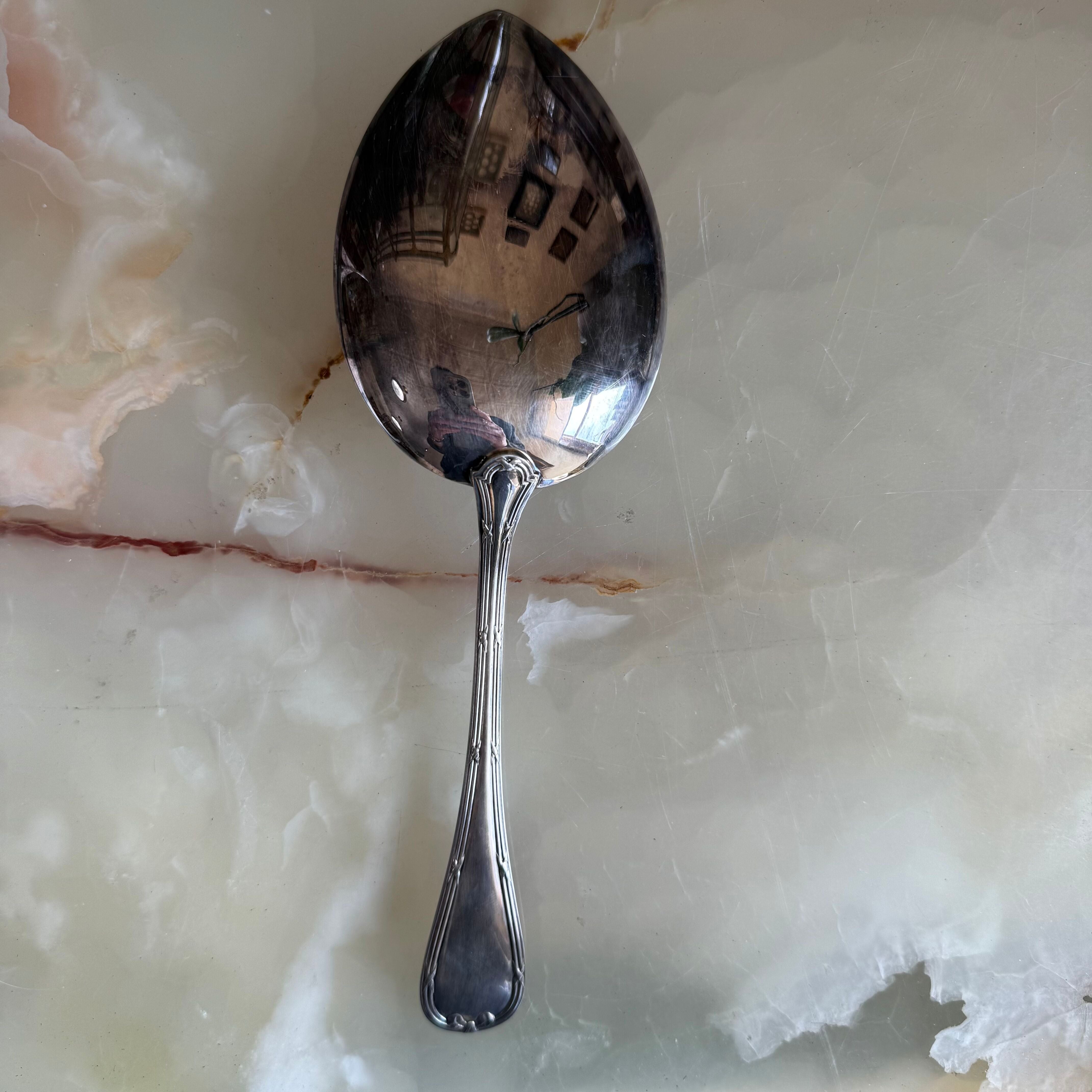 Christofle Rubans Silver Plated Ice Cream Server