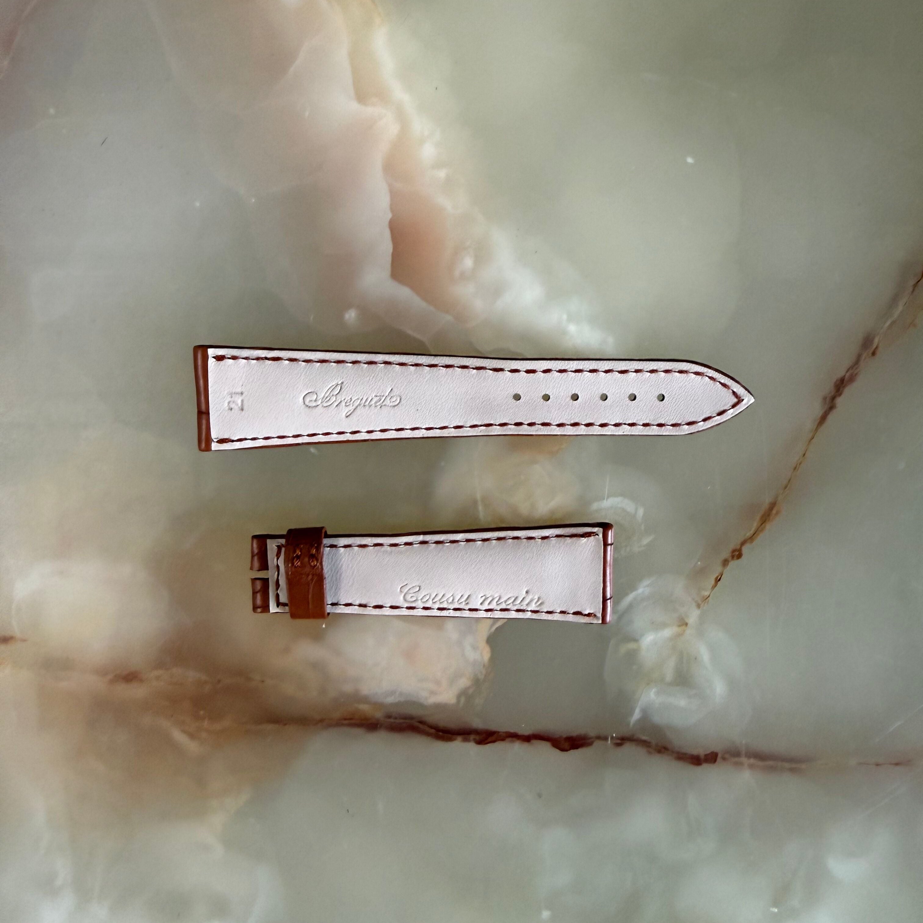Authentic Breguet Brown Alligator Watch Band Strap 21mm