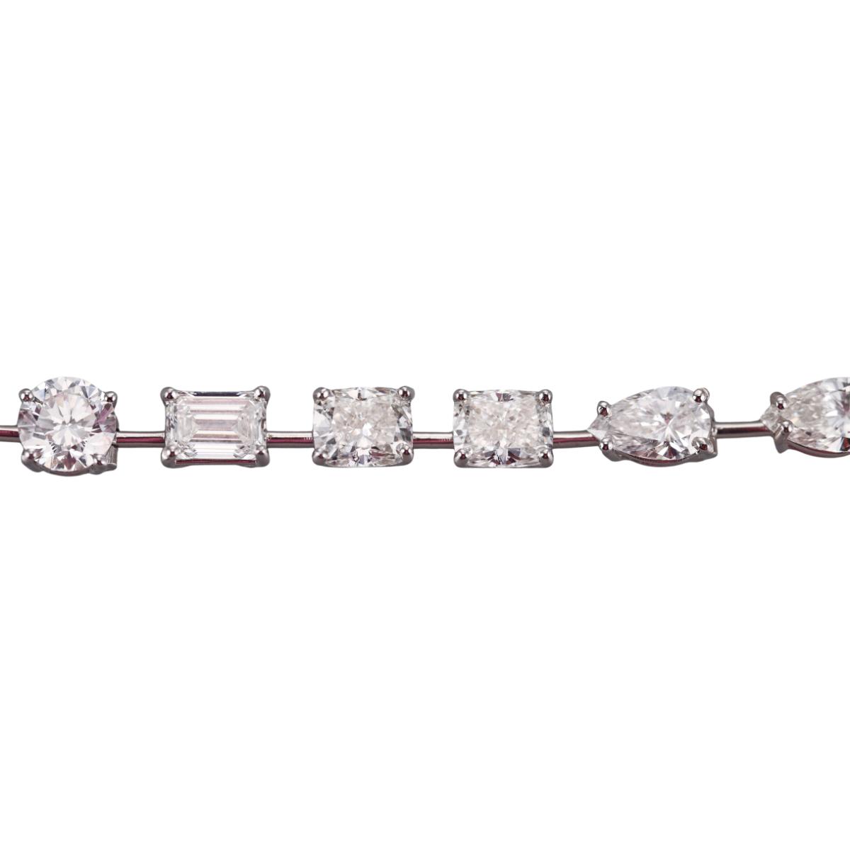 Solid 14k Gold Lab Grown 15.85ctw Diamond Bracelet