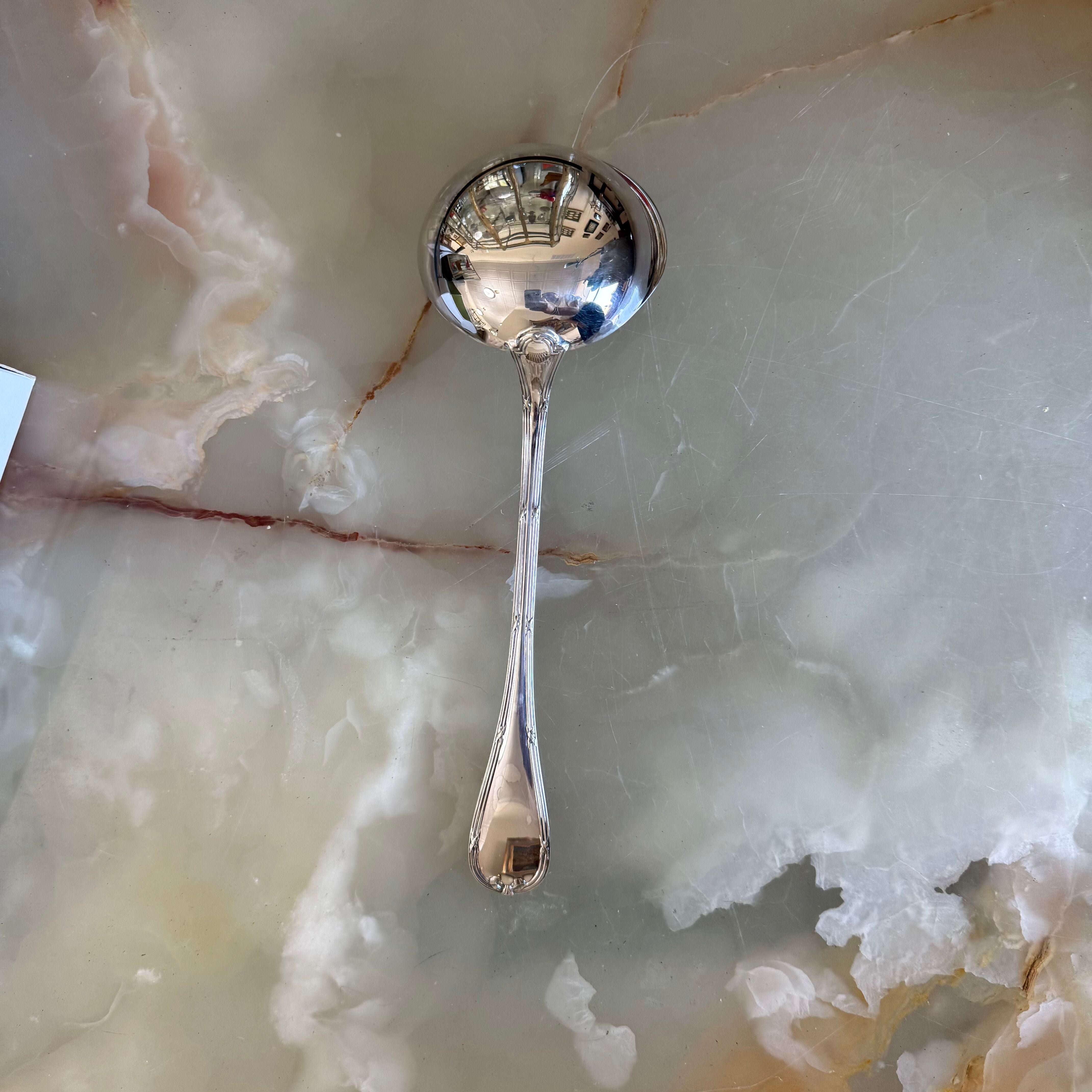 Christofle Rubans Silver Plated Cream Ladle