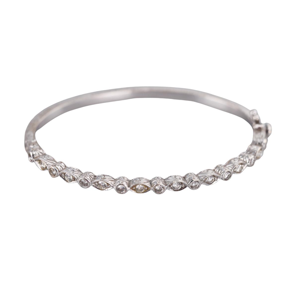 18k Gold Penny Preville Diamond Bangle Bracelet