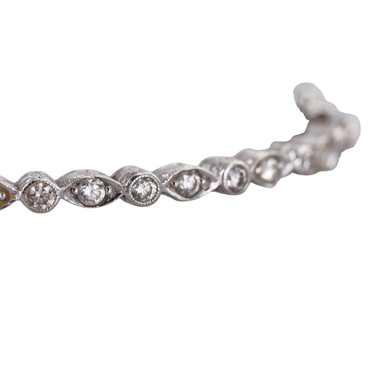 18k Gold Penny Preville Diamond Bangle Bracelet