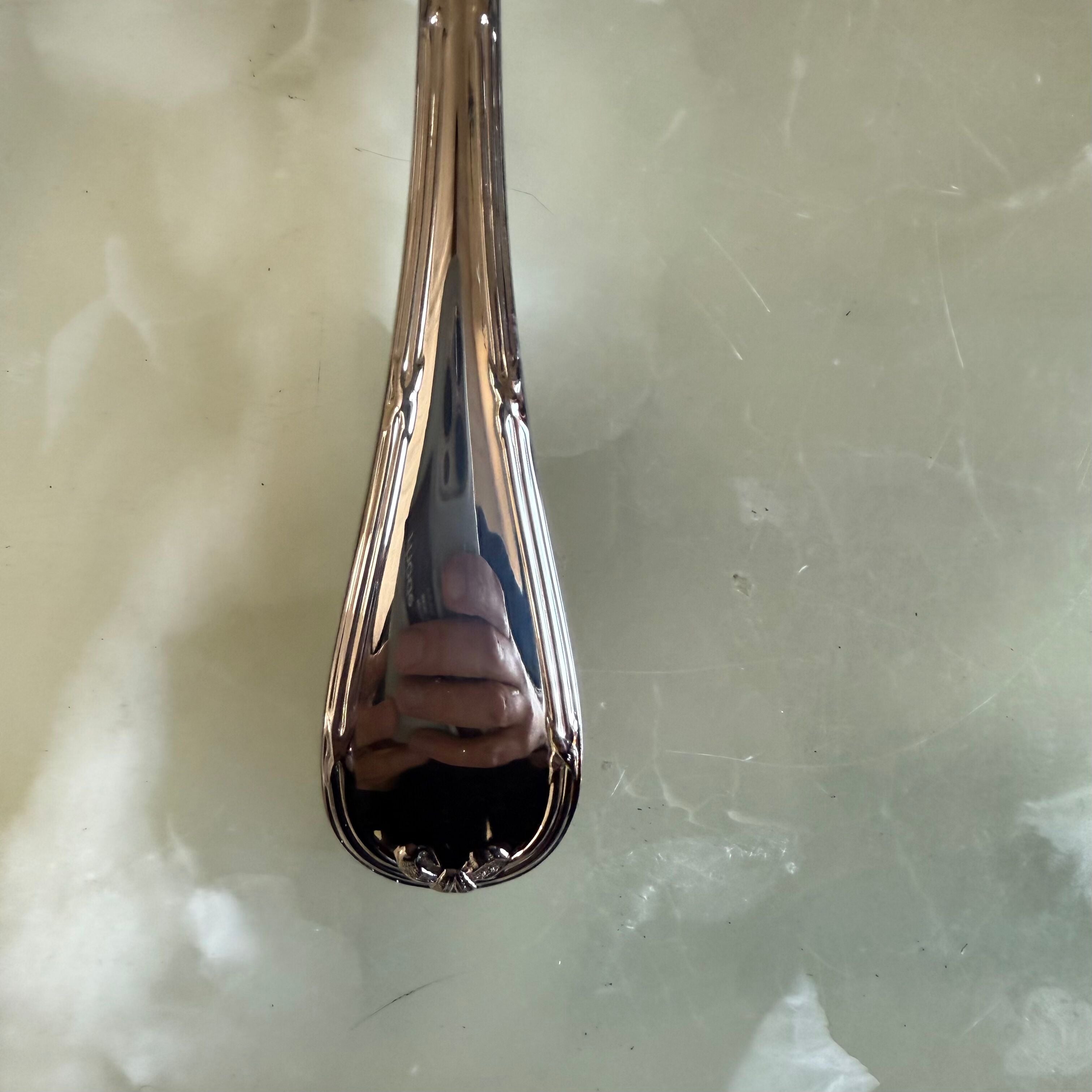 Christofle Rubans Silver Plated Serving Spoon Large