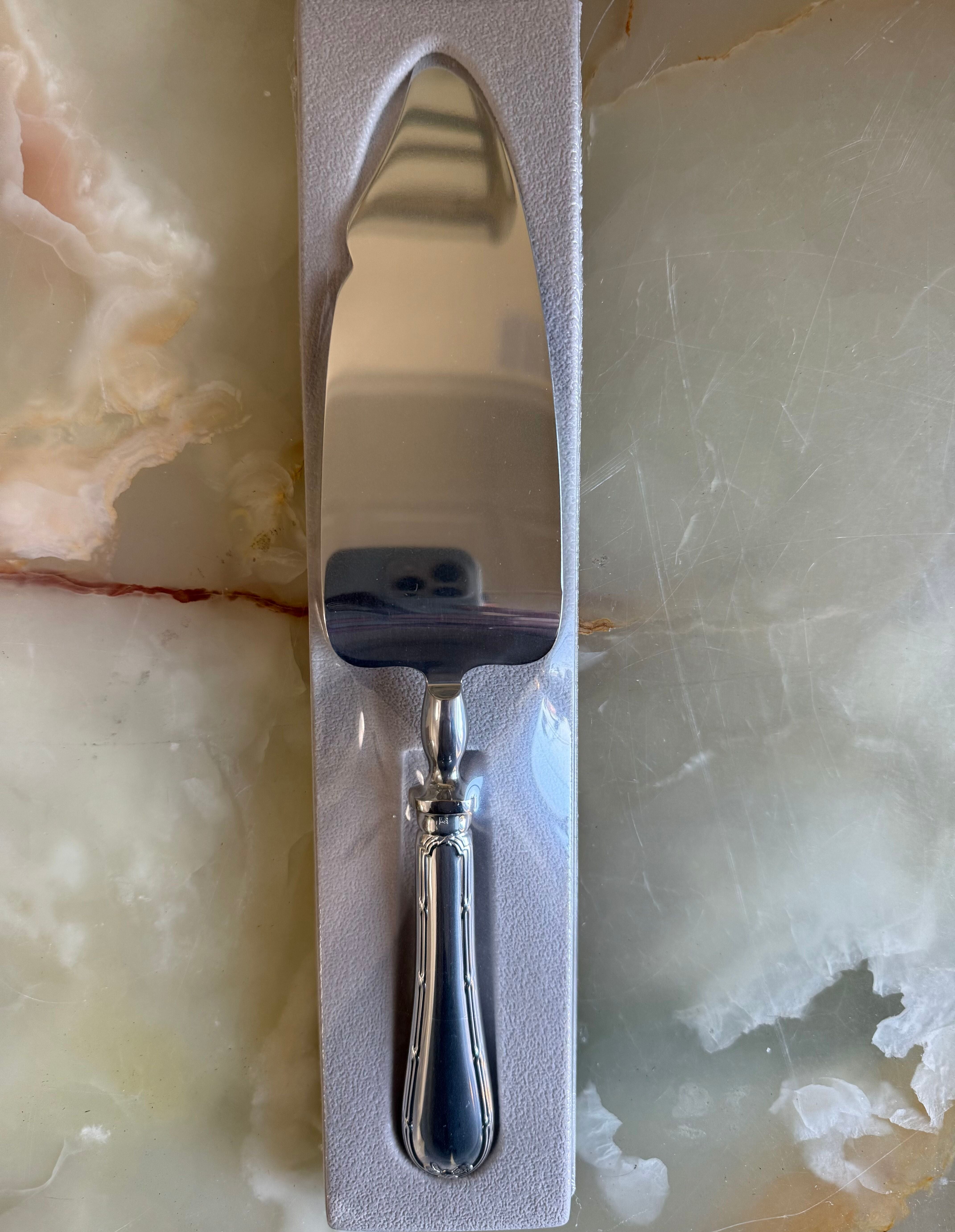 Christofle Rubans Silver Plated Cake or Ice Cream Server