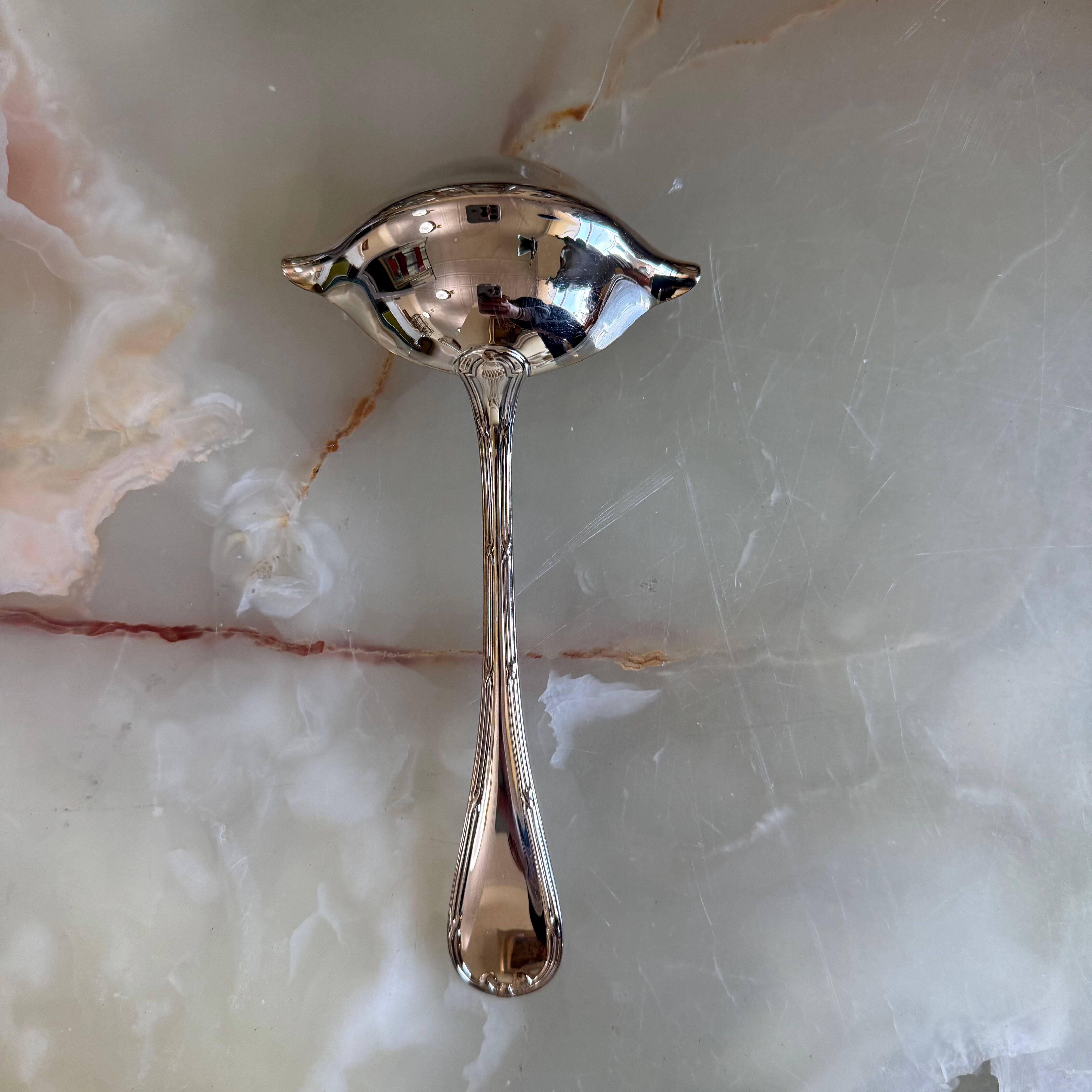 Christofle Rubans Silver Plated Fat & Lean Gravy Ladle