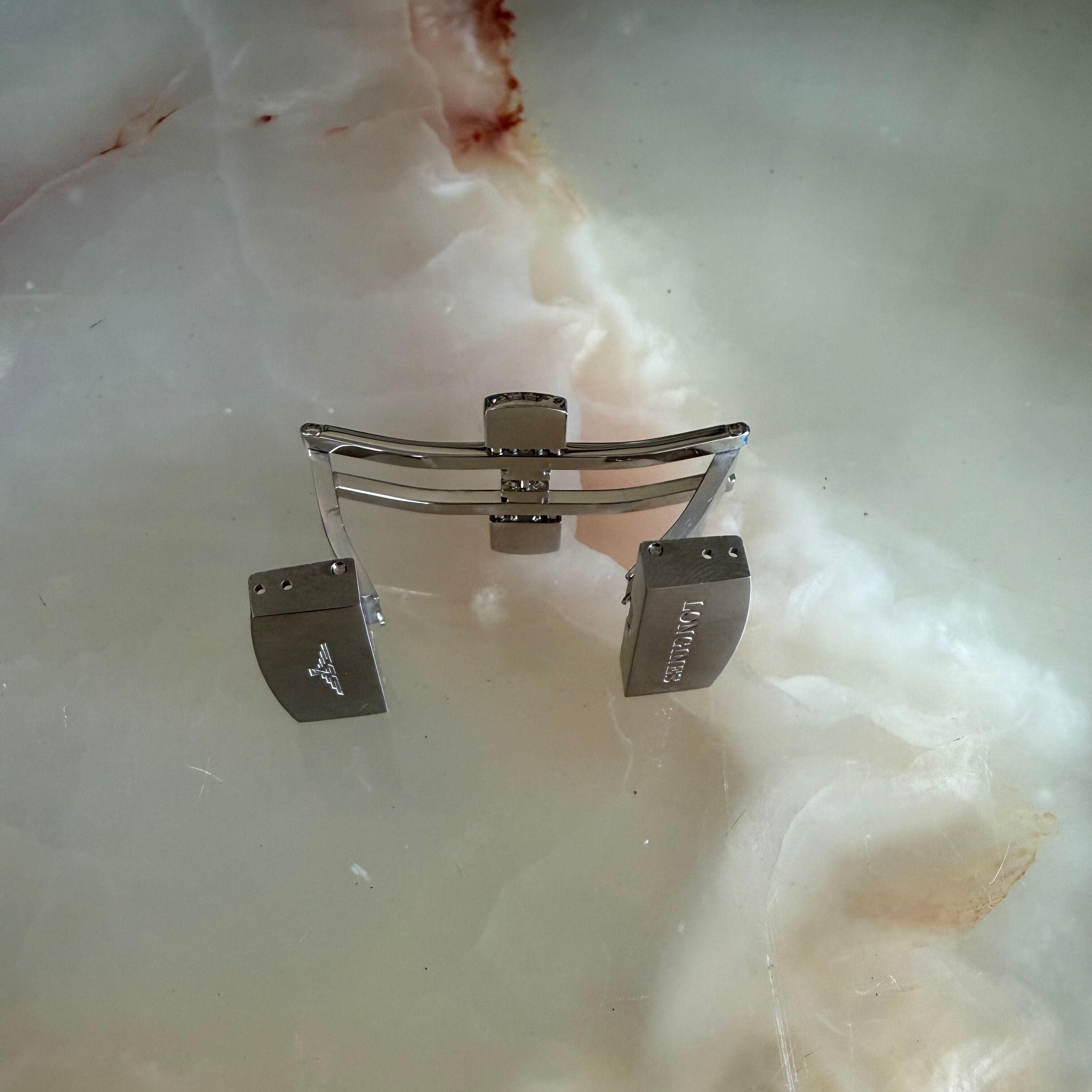 Authentic Longines Stainless Steel Watch Clasp Buckle 18mm L639101633