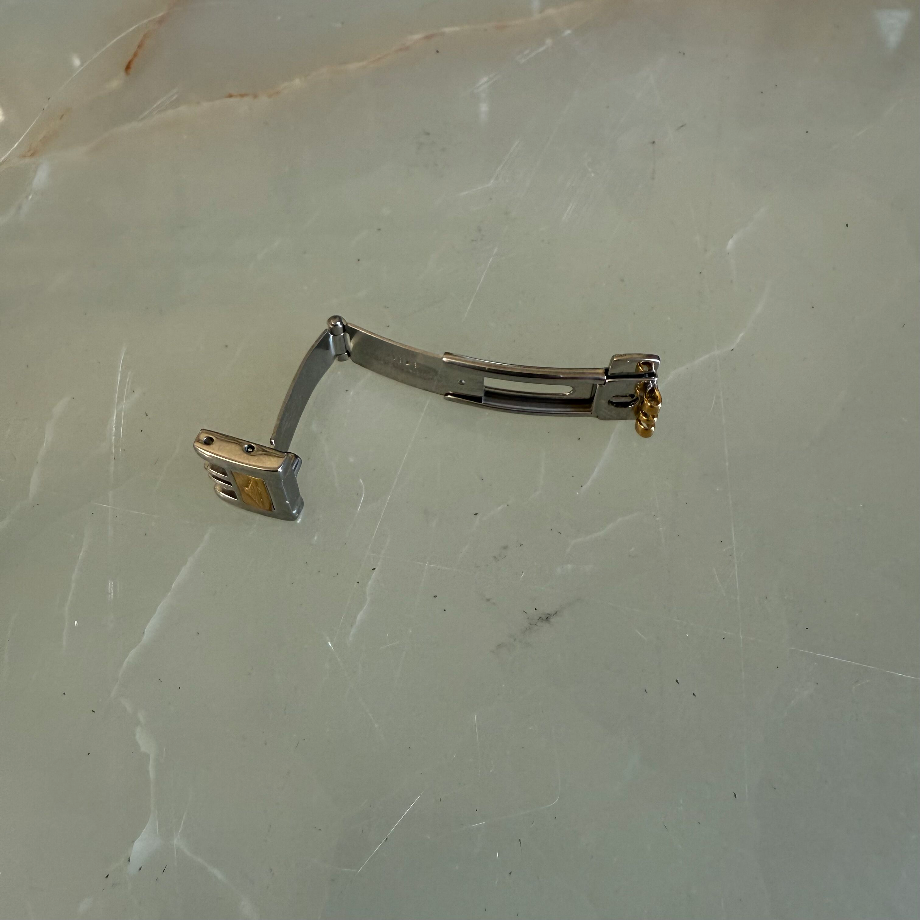 Authentic Longines Steel 2 Tone Deployant Buckle 12mm LNG0700050