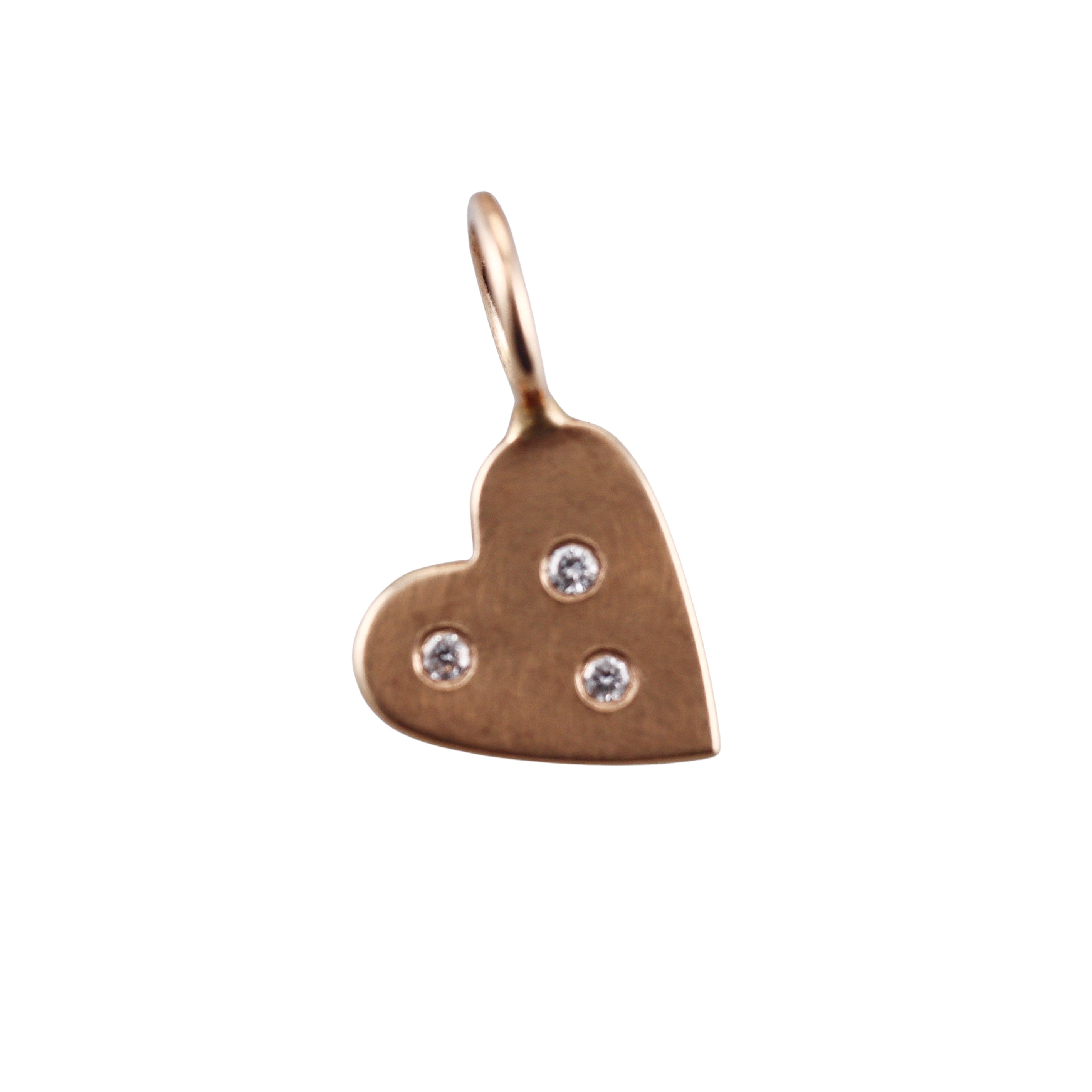 Heather Moore 14k Diamond Heart Charm