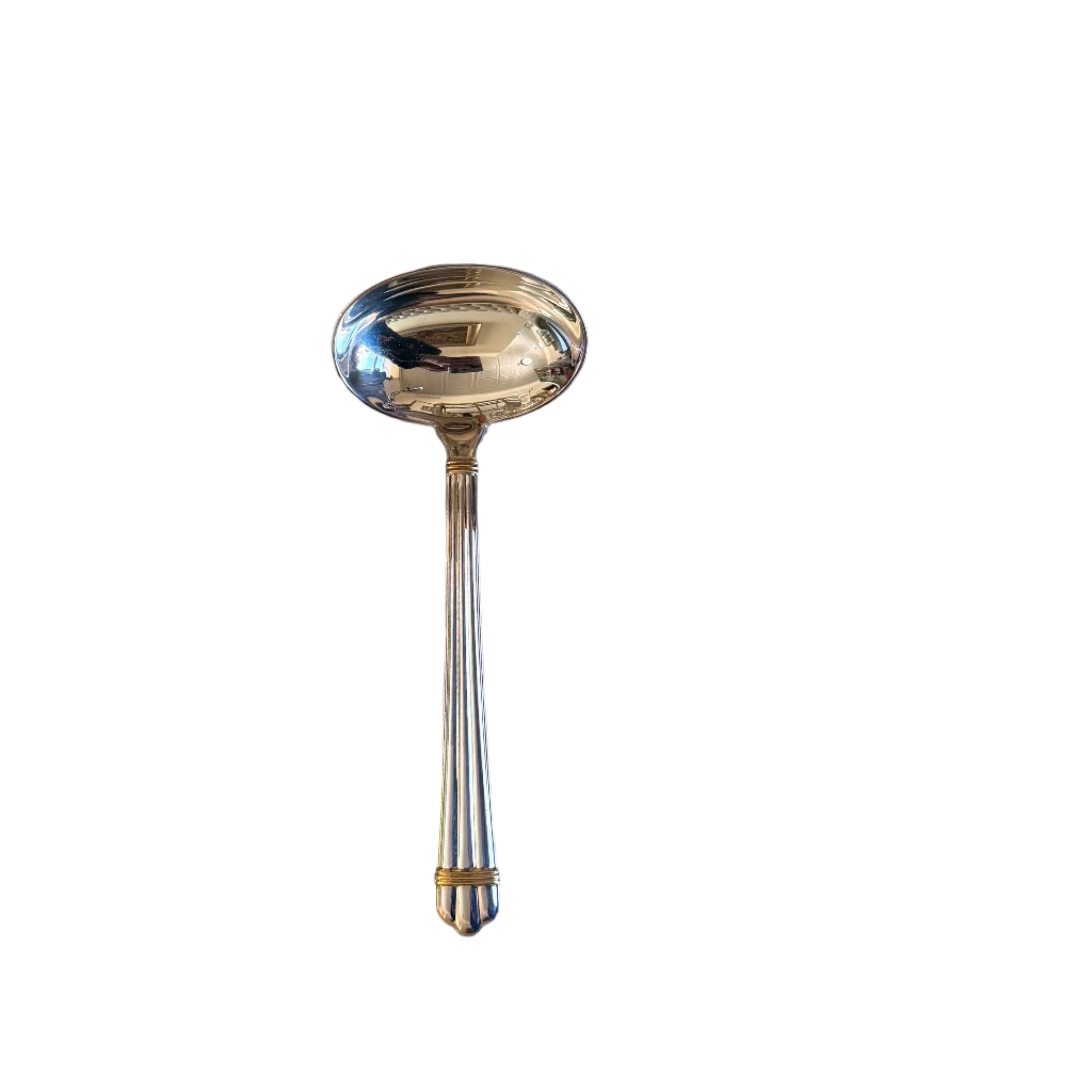 Christofle Aria Gold Ring Silver Plated Gravy Ladle 1022040
