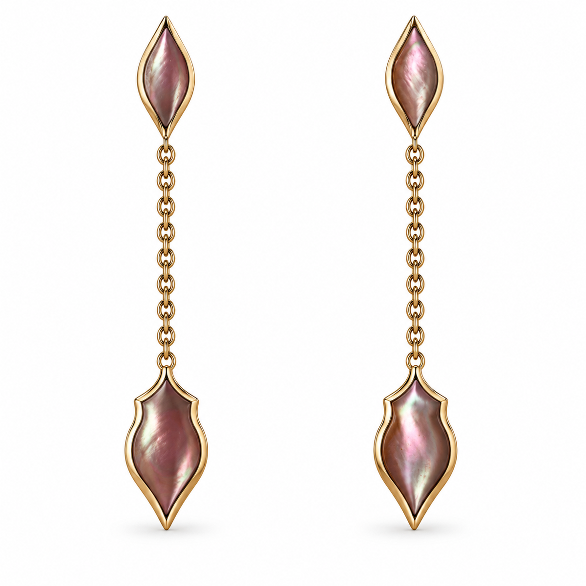 Kabana 14K Yellow Gold Mother of Pearl Drop Earrings