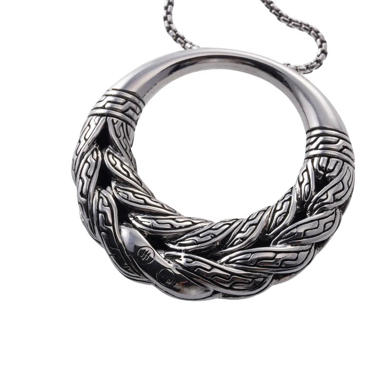John Hardy Classic Chain Sterling Silver Black Spinel Necklace Retail Value