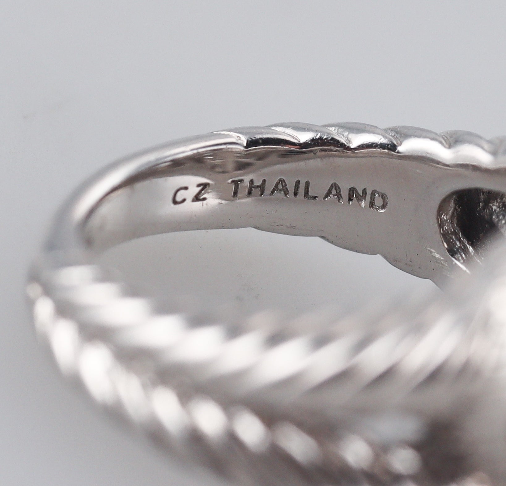 Judith Ripka Sterling Silver Cubic Zirconia Heart Cocktail Ring