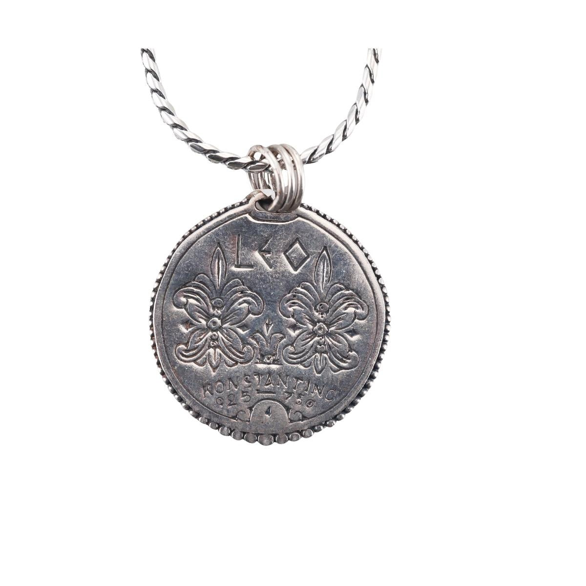 Konstantino 18k Yellow Gold Sterling Zodiac Pendant Necklace