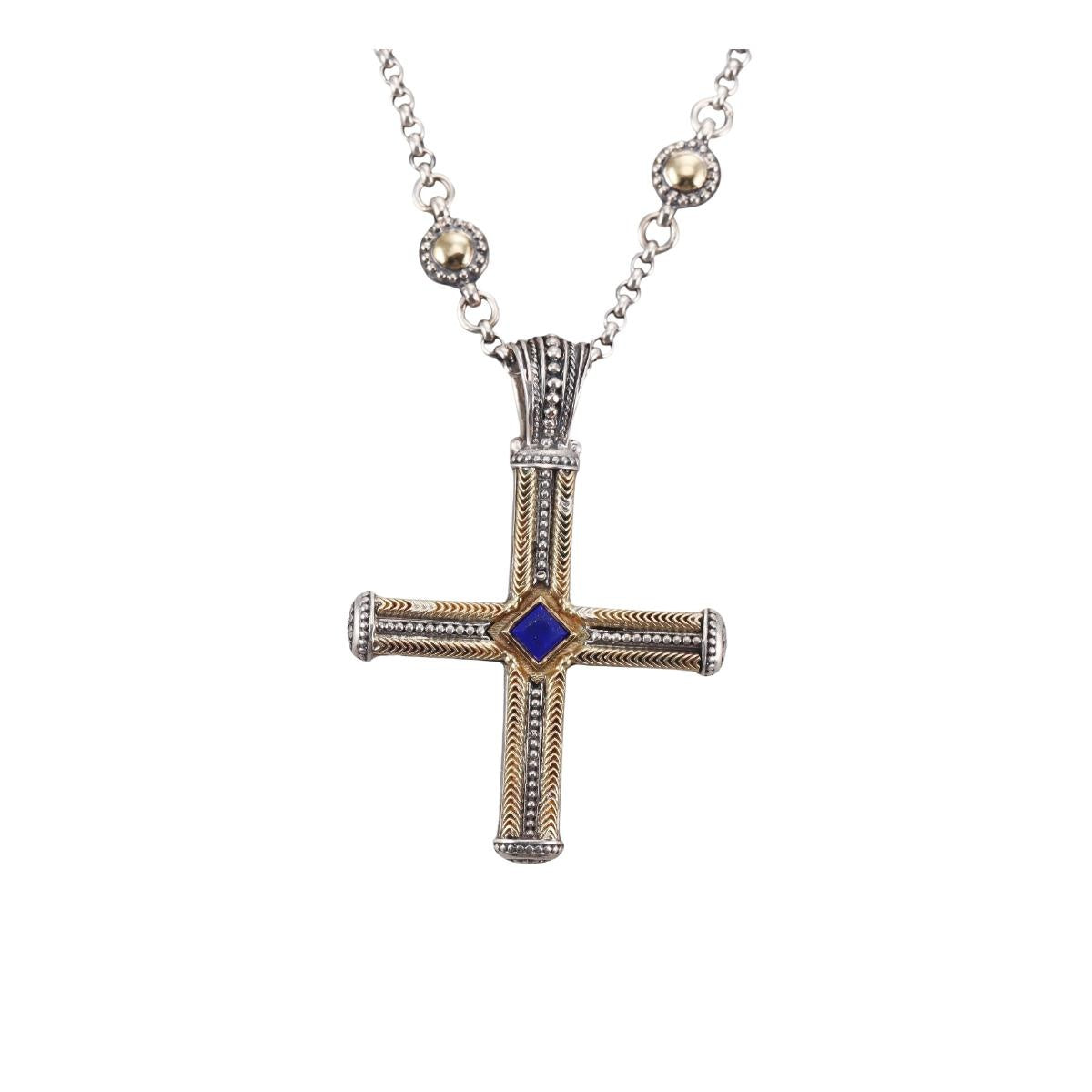 Konstantino Orpheus 18k Sterling Cross Pendant Necklace