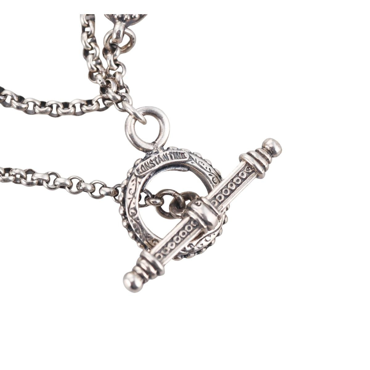 Konstantino Orpheus 18k Sterling Cross Pendant Necklace