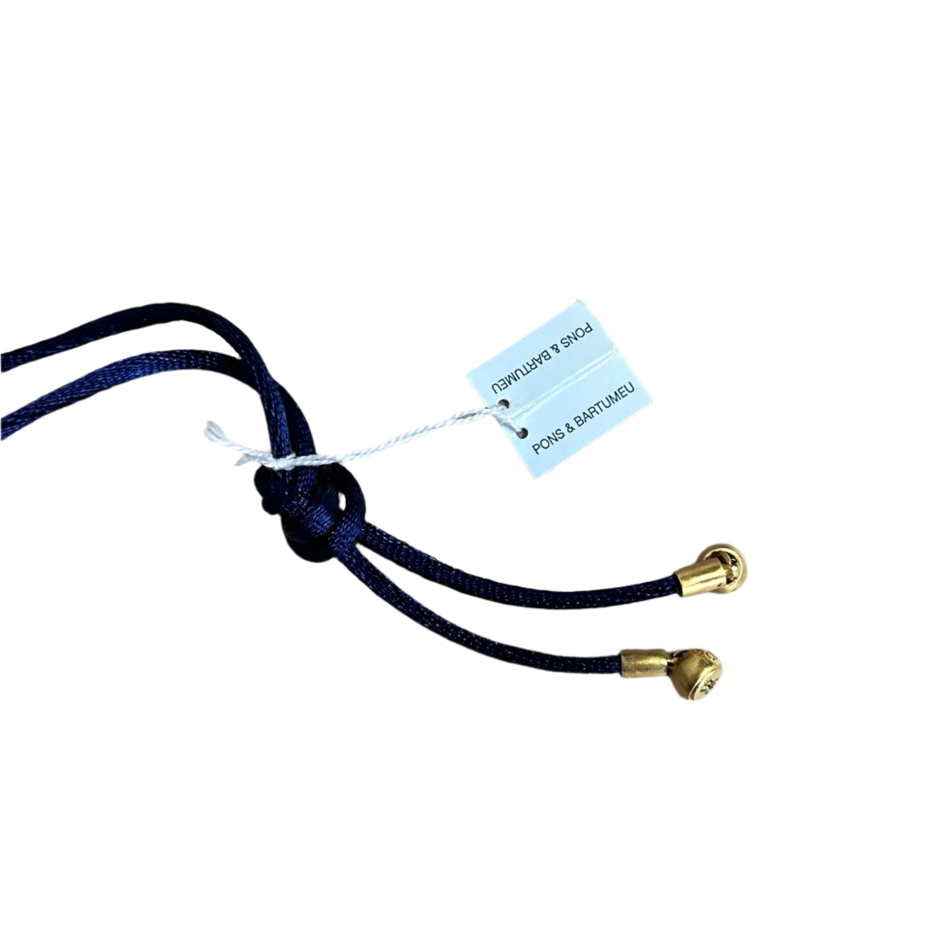 LLADRO Talismania Seed of Future (Gold) Pendant on Silk Cord Necklace 01010029
