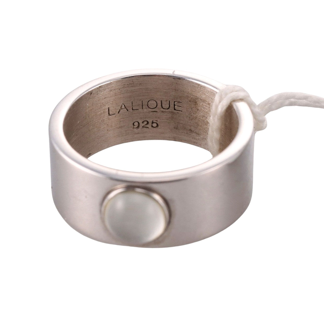 Lalique Sterling Silver Crystal Band Ring