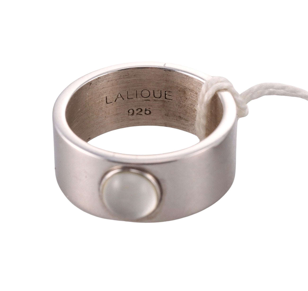 Lalique Sterling Silver Crystal Band Ring