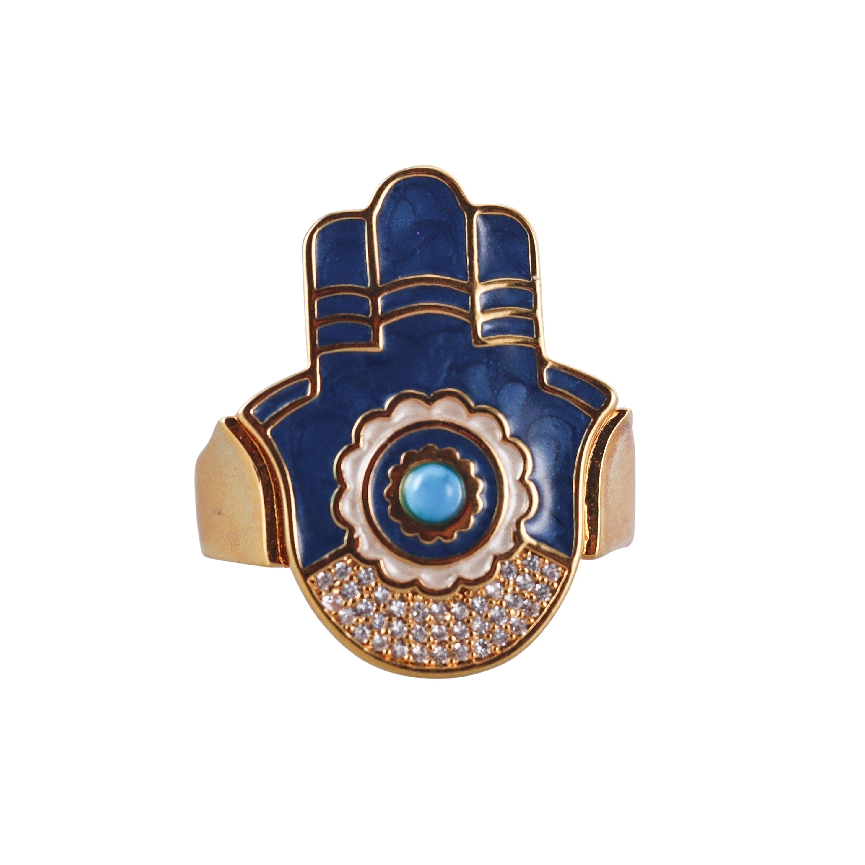 Lauren G Adams Lucky Hamsa Ring