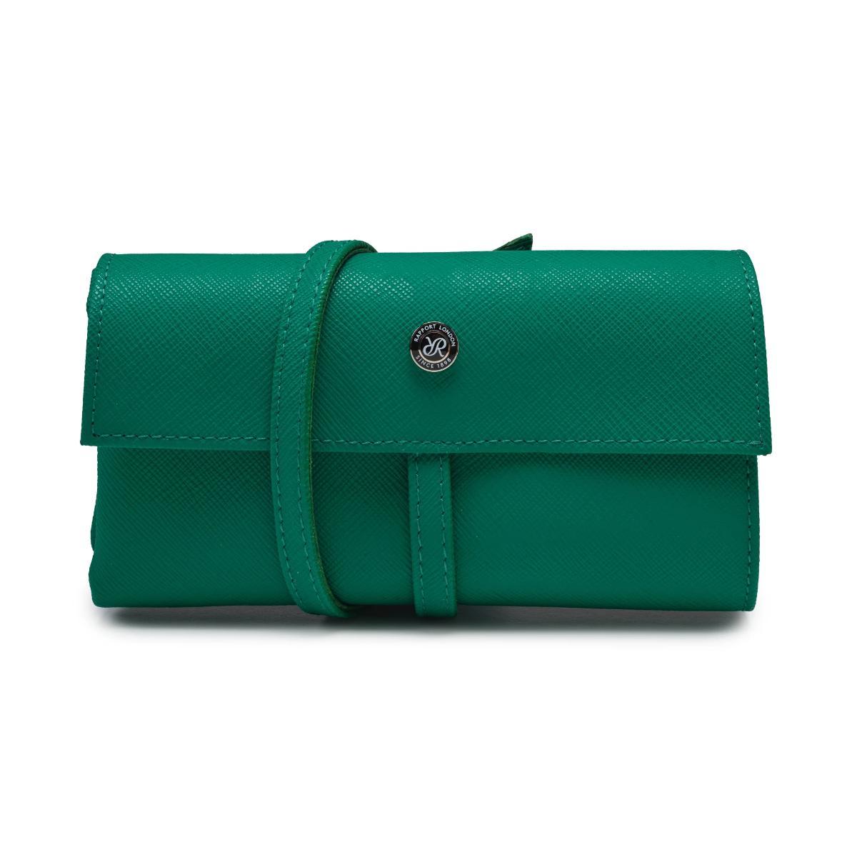 Rapport London Via Leather Four-Watch Wrap in Green