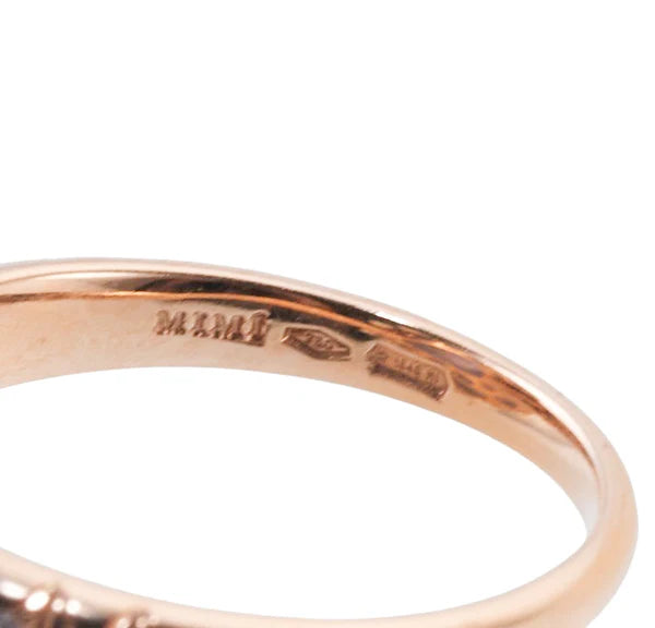 Mimi Milano Belle Blue Crystal Pearl Gold Ring