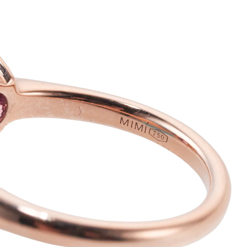 Mimi Milano Grace Turquoise Amethyst Flower Gold Ring