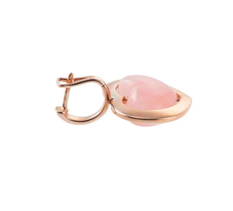 Mimi Milano Juliet Gold Heart Quartzite Earrings