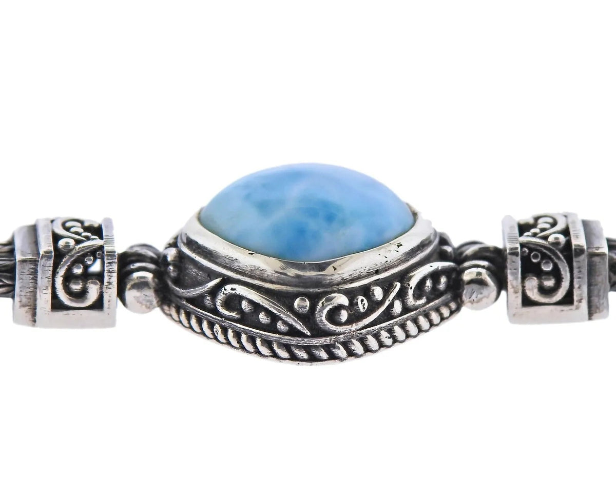 Marahlago Sterling Silver Larimar Bracelet Retail $700