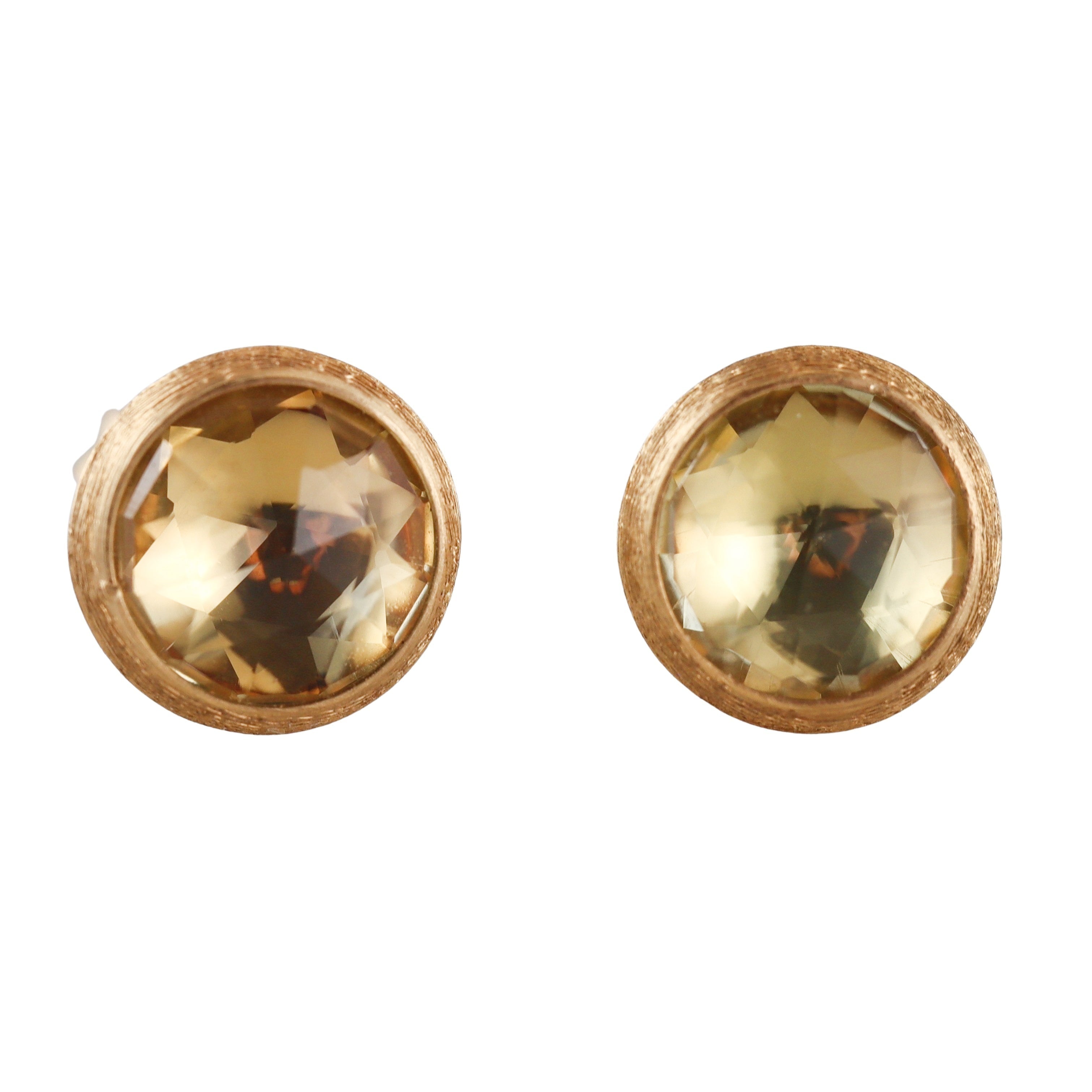 Marco Bicego Jaipur 18K Citrine Stud Earrings Small