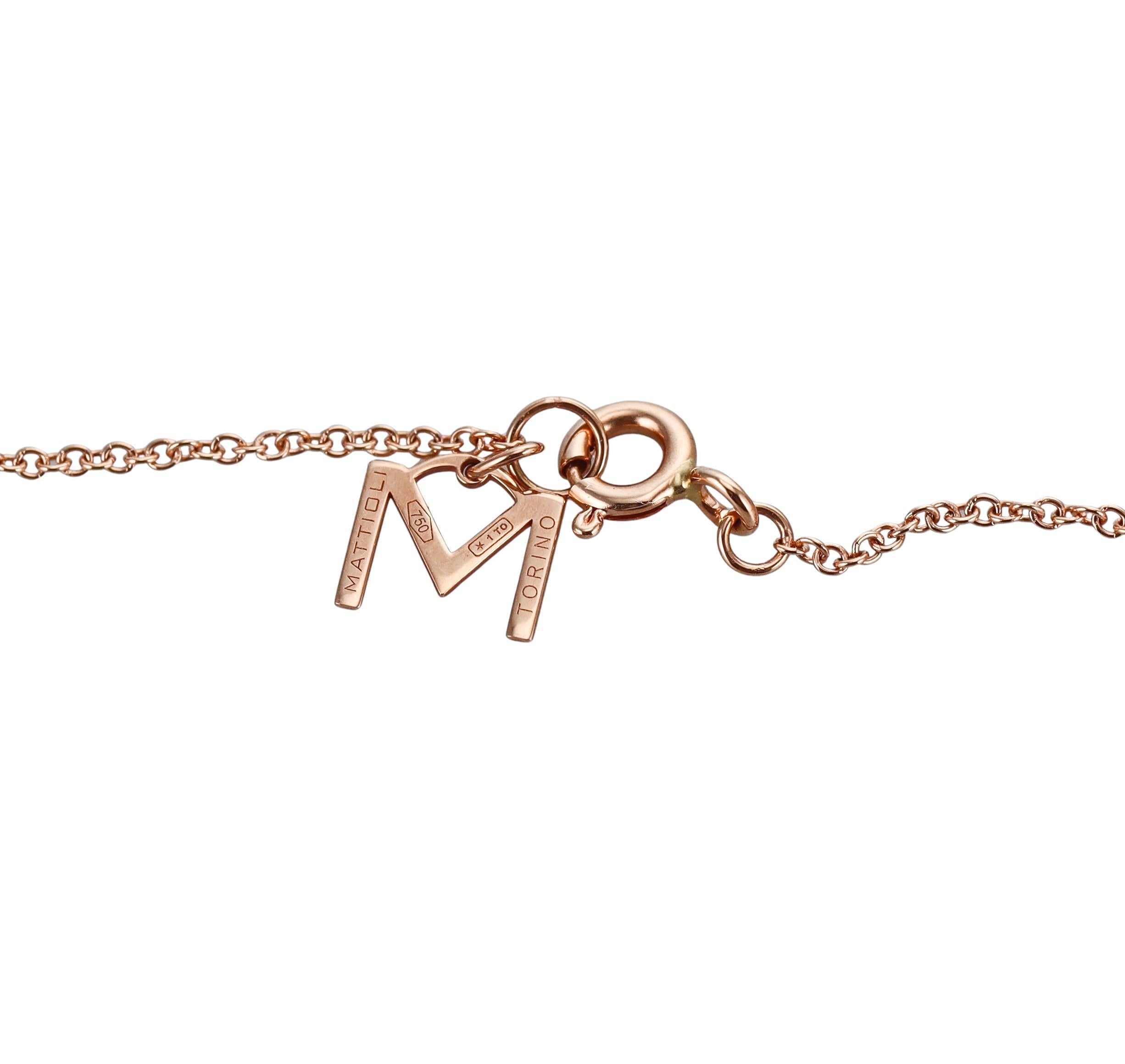 Mattioli Mini Puzzle Rose Gold Pendant Necklace