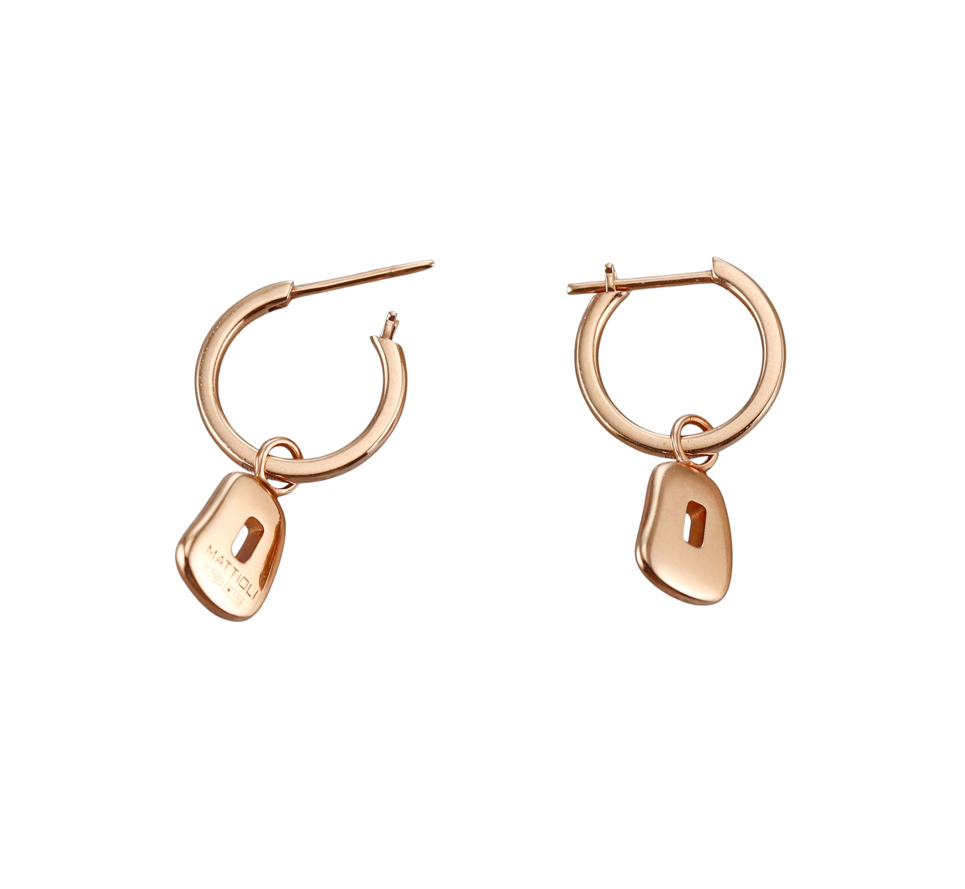 Mattioli Puzzle Mini Rose Gold Interchangeable Earrings