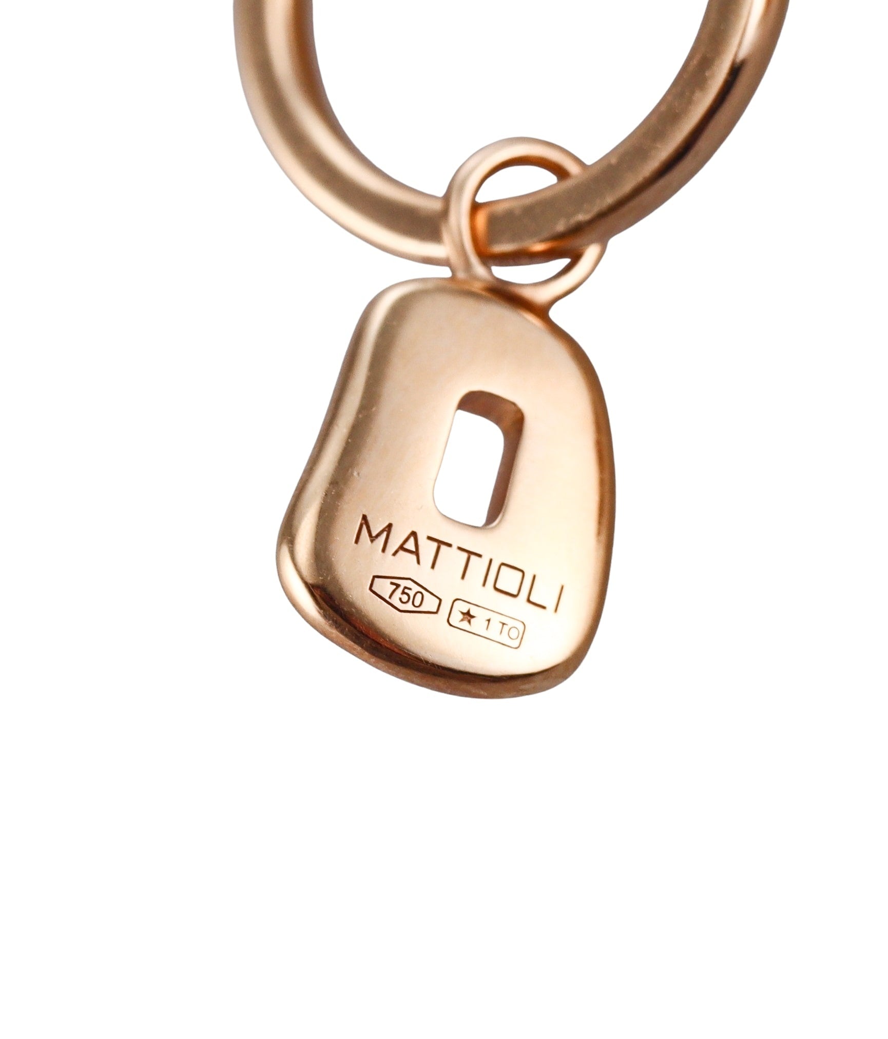 Mattioli Puzzle Mini Rose Gold Interchangeable Earrings